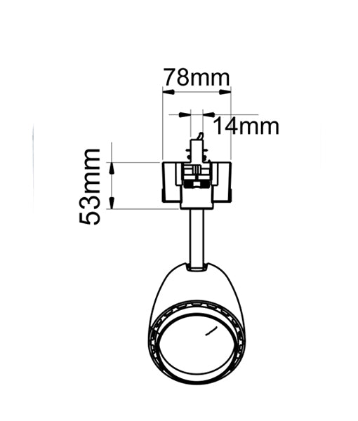 4 Wire 3 Circuit Track Head Fittings