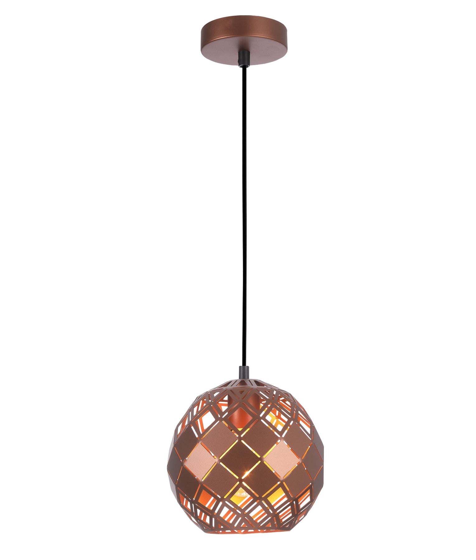 TUILE Pendant Light, Small Metal Shade (Matt Black/Champagne Gold/Coffee)