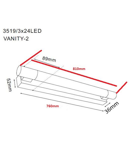 VANITY LED Wall Light (Short/Long)