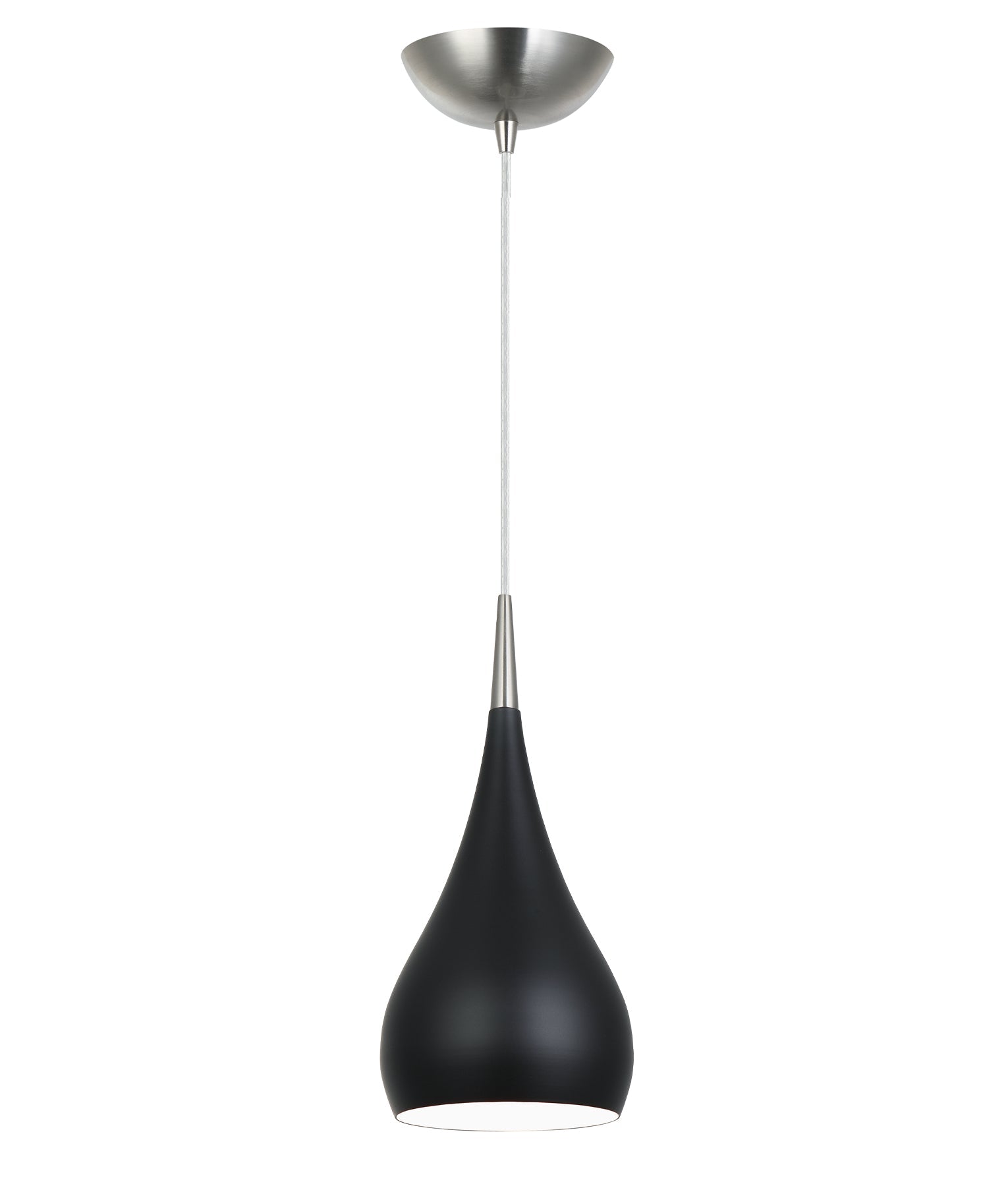 ZARA Interior Pendant Light, Bell Shade (Oak/Burl Wood/Satin Nickel/Matt Black/Matt White)