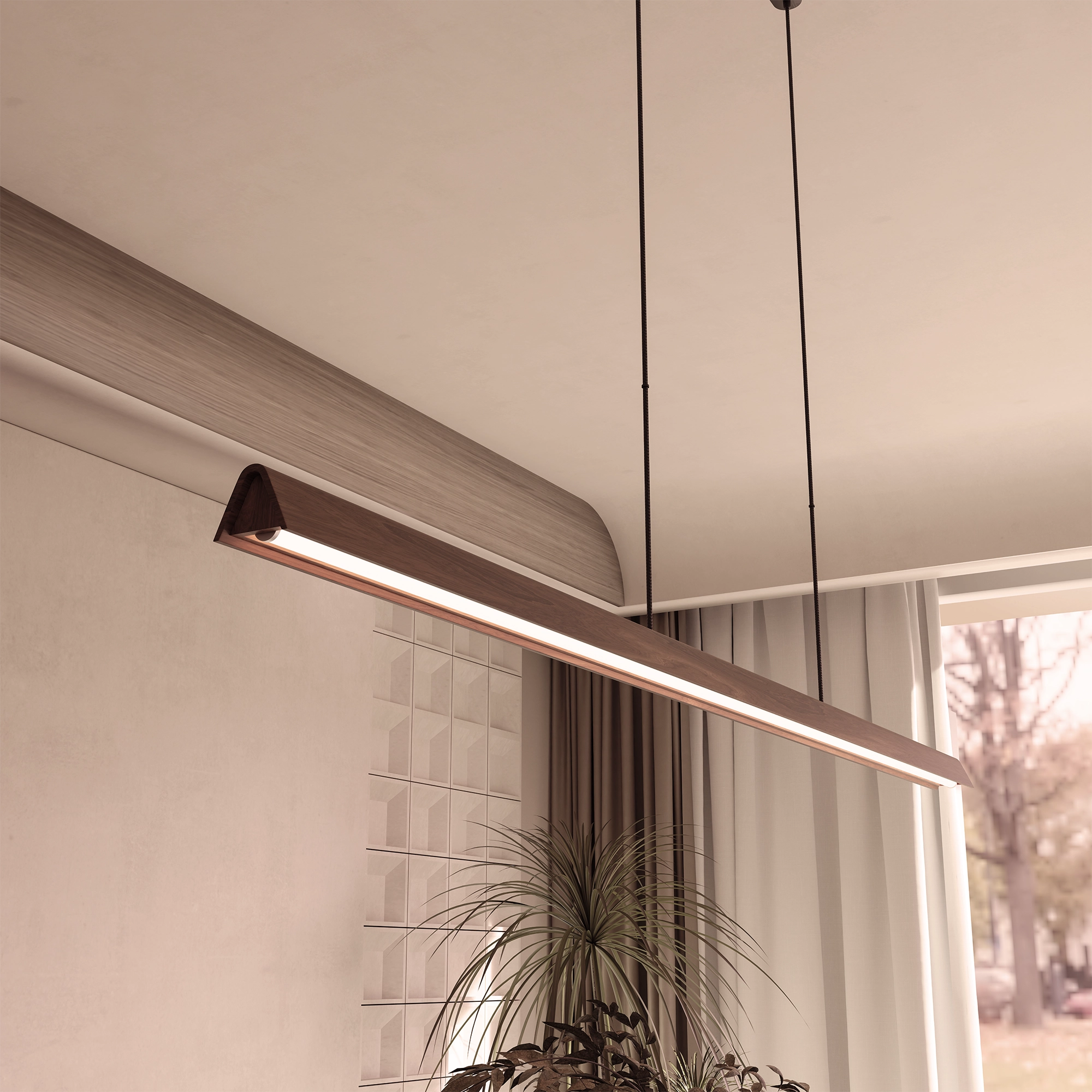 AVOCENT Timber Linear LED Pendant