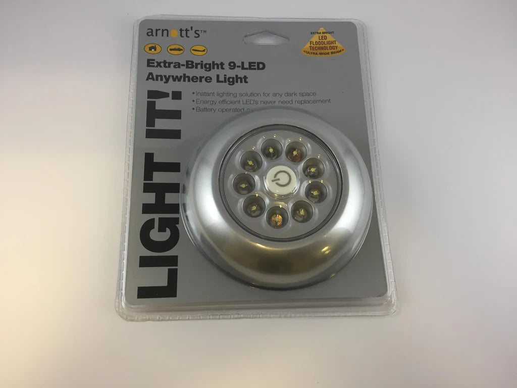 9 LED Push Light (battery)