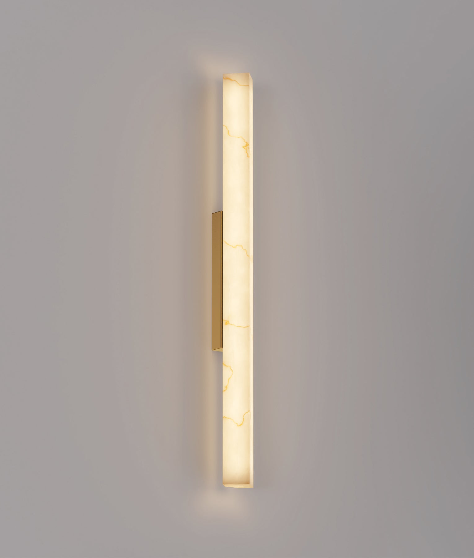 FLECHA: Interior Curved / Angled Faux Marble with Veining Effect Wall Lights