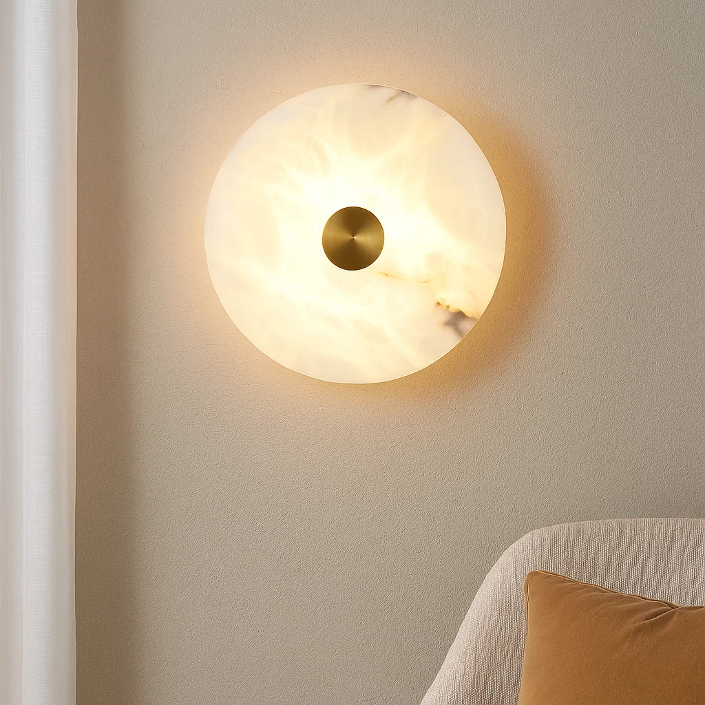 BOWER Alabaster Stone Wall Lights