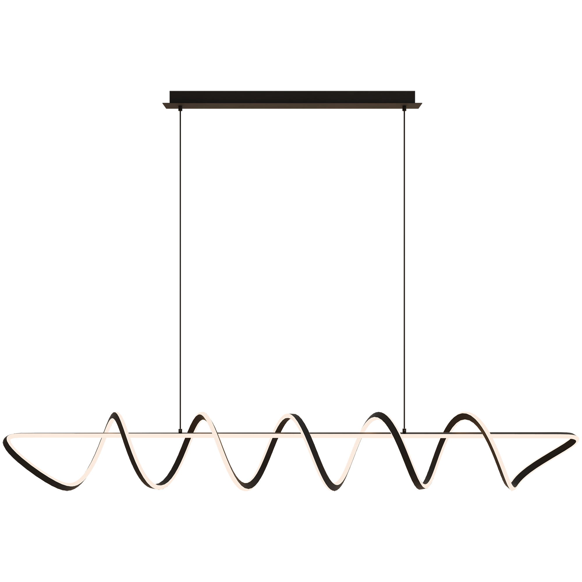 BULBUL Spiral Linear LED Pendant