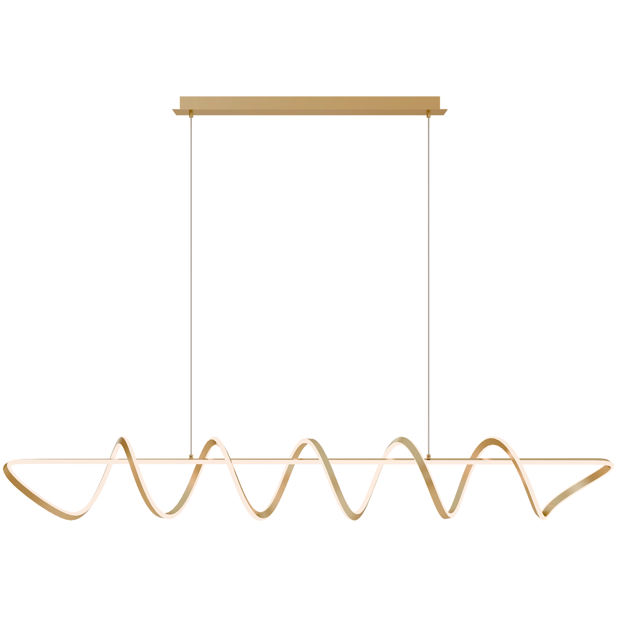 BULBUL Spiral Linear LED Pendant