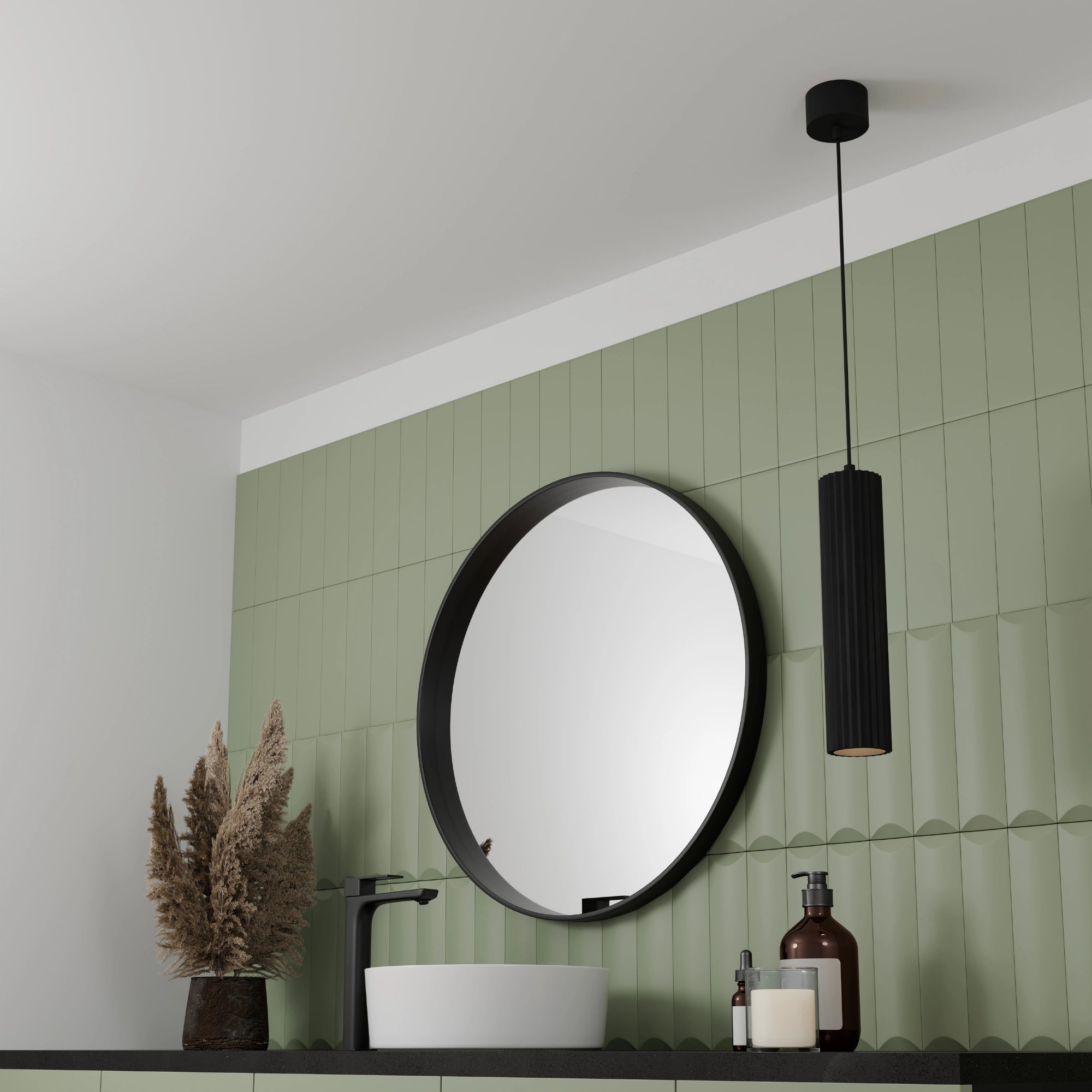 CANARY Low Glare Ribbed Pendant Lights