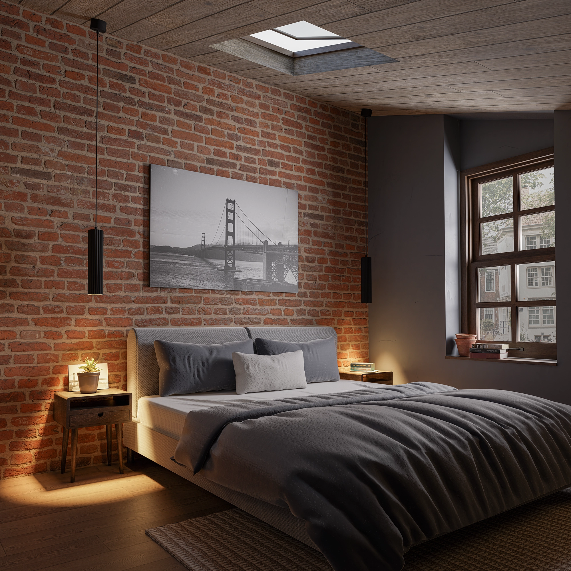 CANARY Low Glare Ribbed Pendant Lights