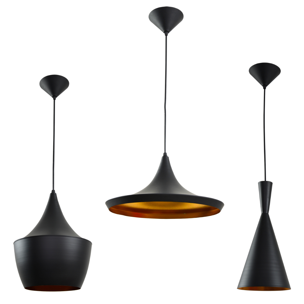 CAVIAR: Black Pendant Light