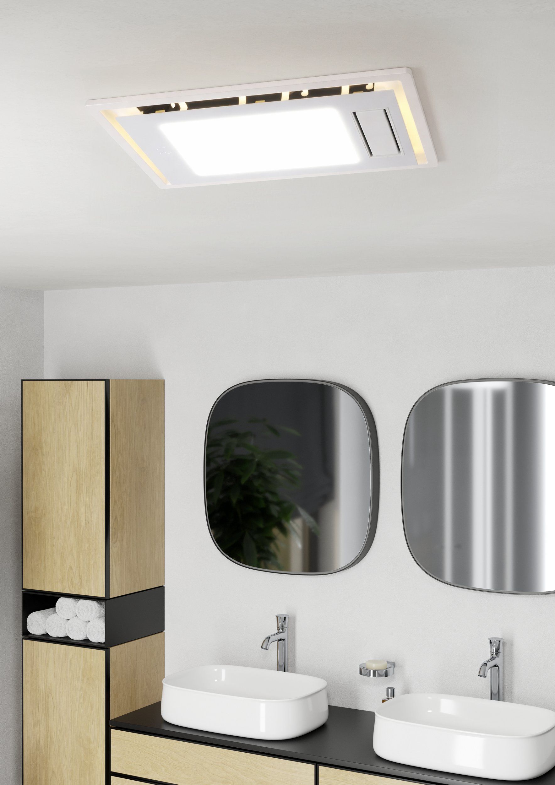 MARRAKESH 5-in-1 Bathroom Heater Exhaust Fan with LED Light