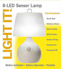 Motion Sensor LED Table Lamp