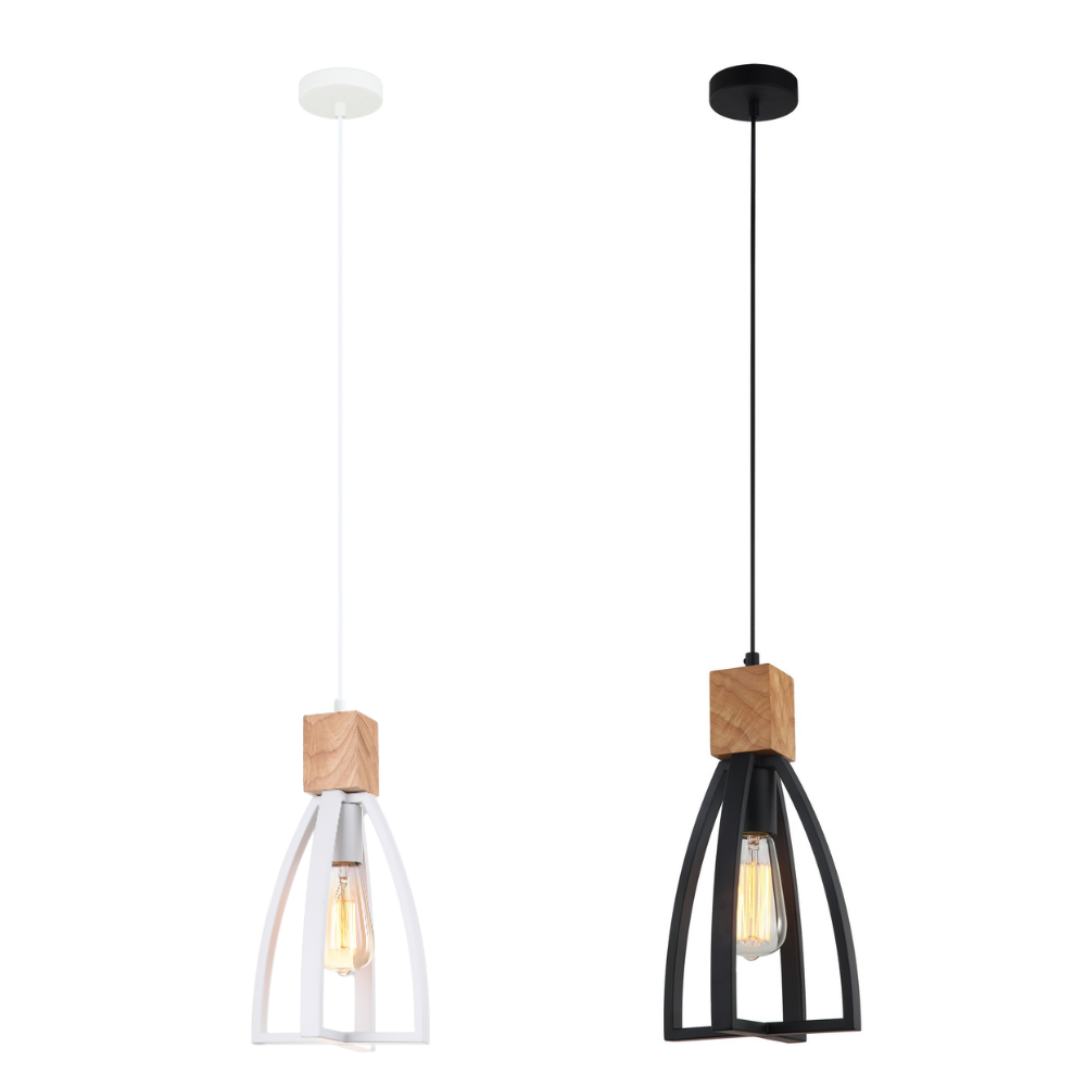 FARO: Wood Convex Cone Pendant Lights