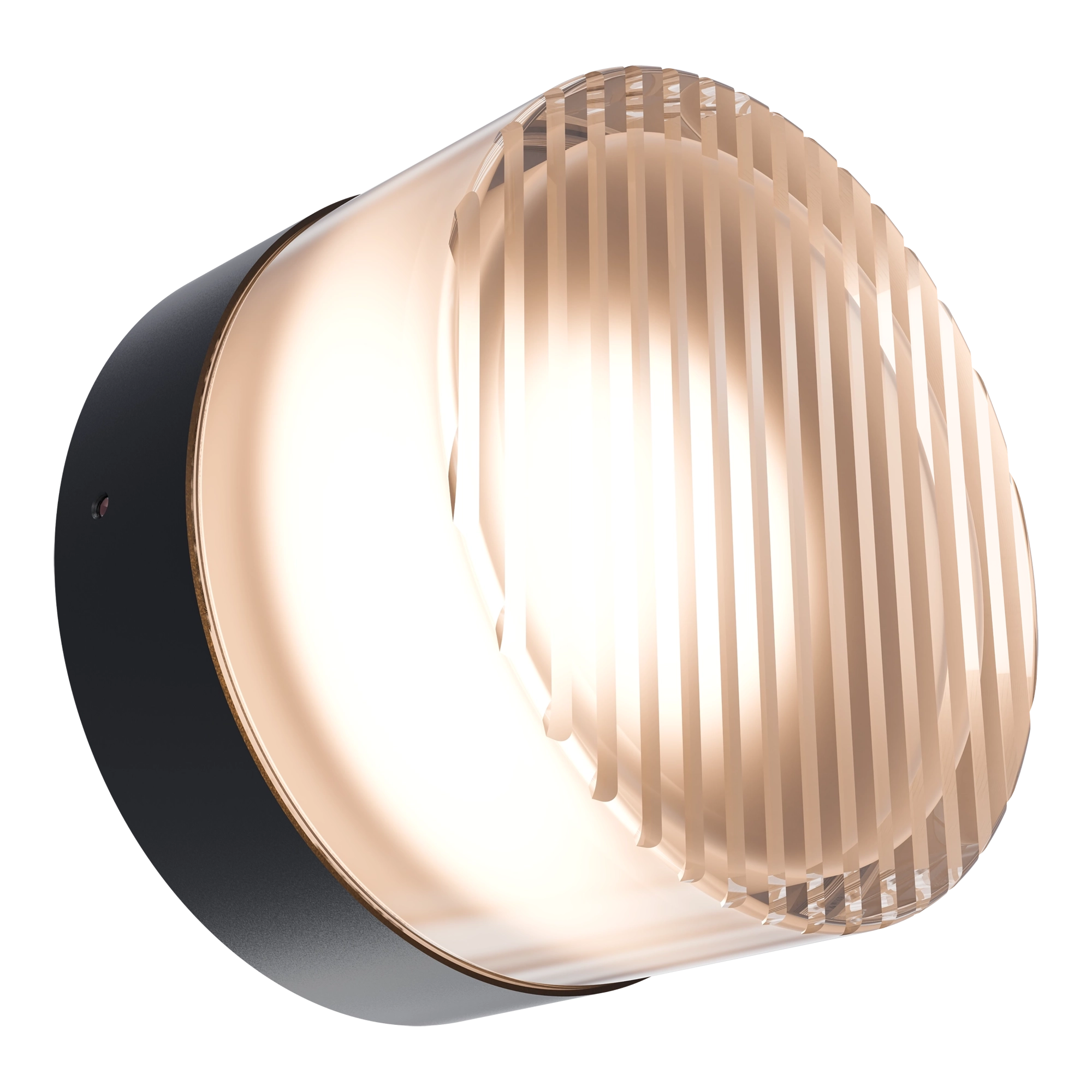 Gull Frosted or Ribbed Acrylic and Steel Wall Lights