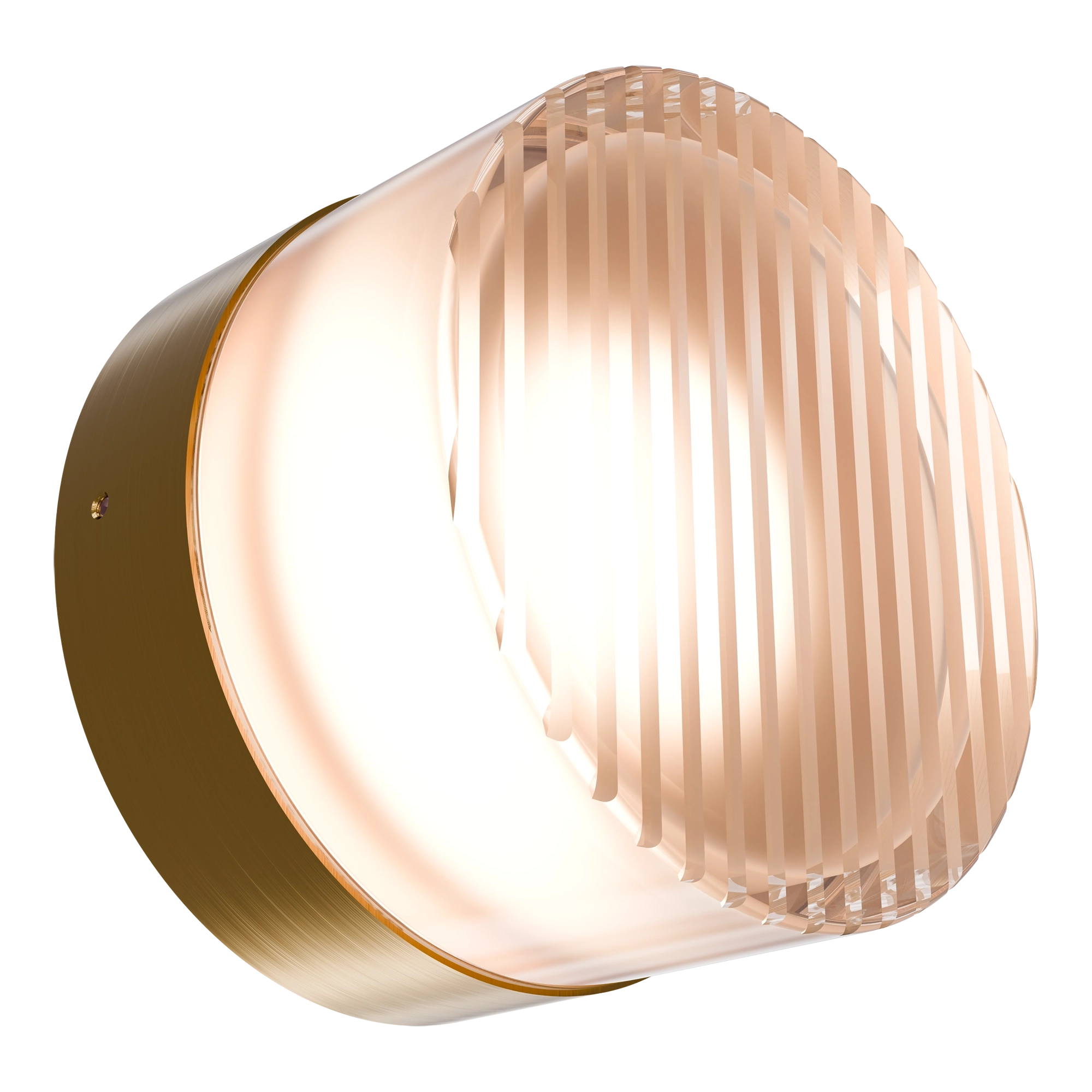 Gull Frosted or Ribbed Acrylic and Steel Wall Lights