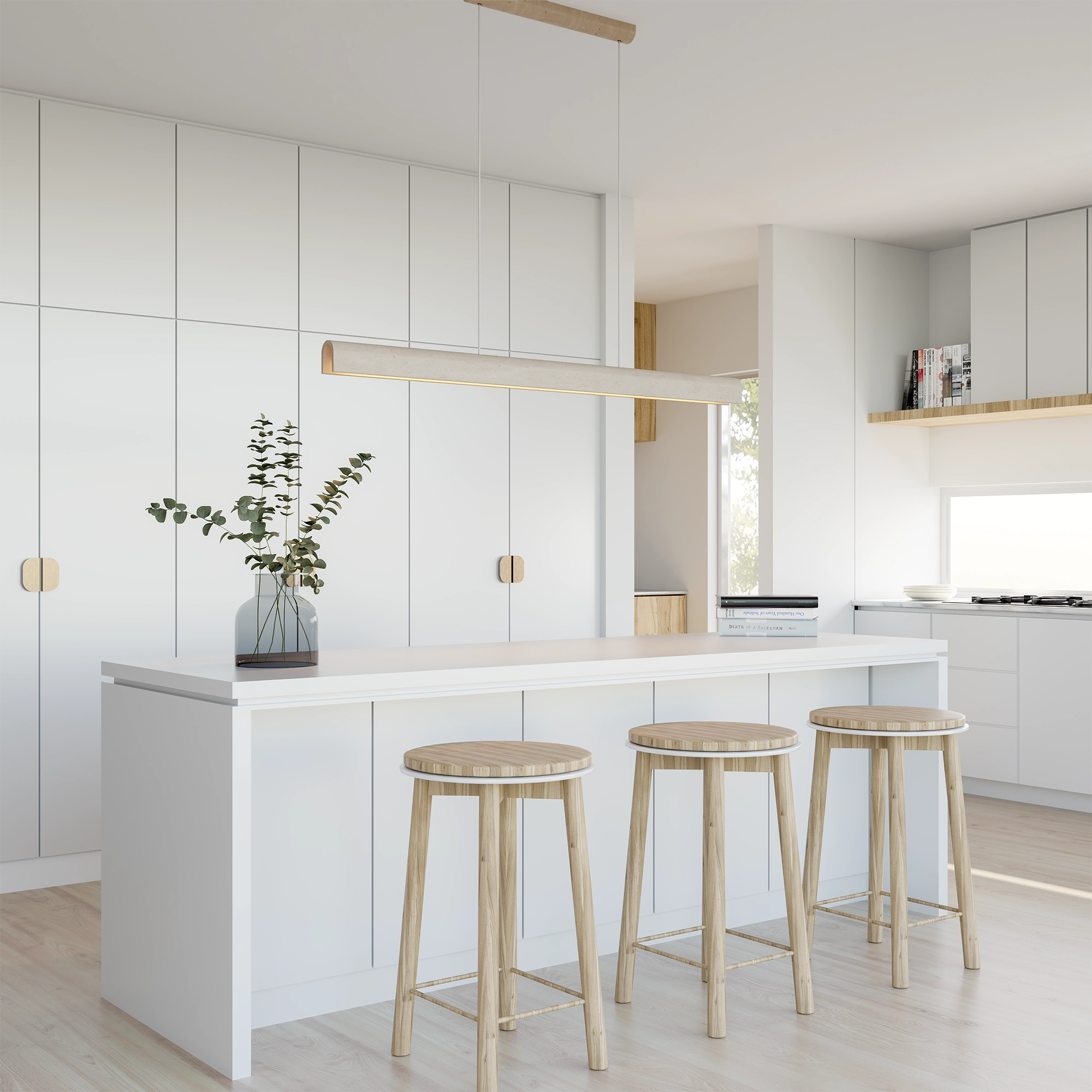 INSPIRE Crafted Travertine Pendants