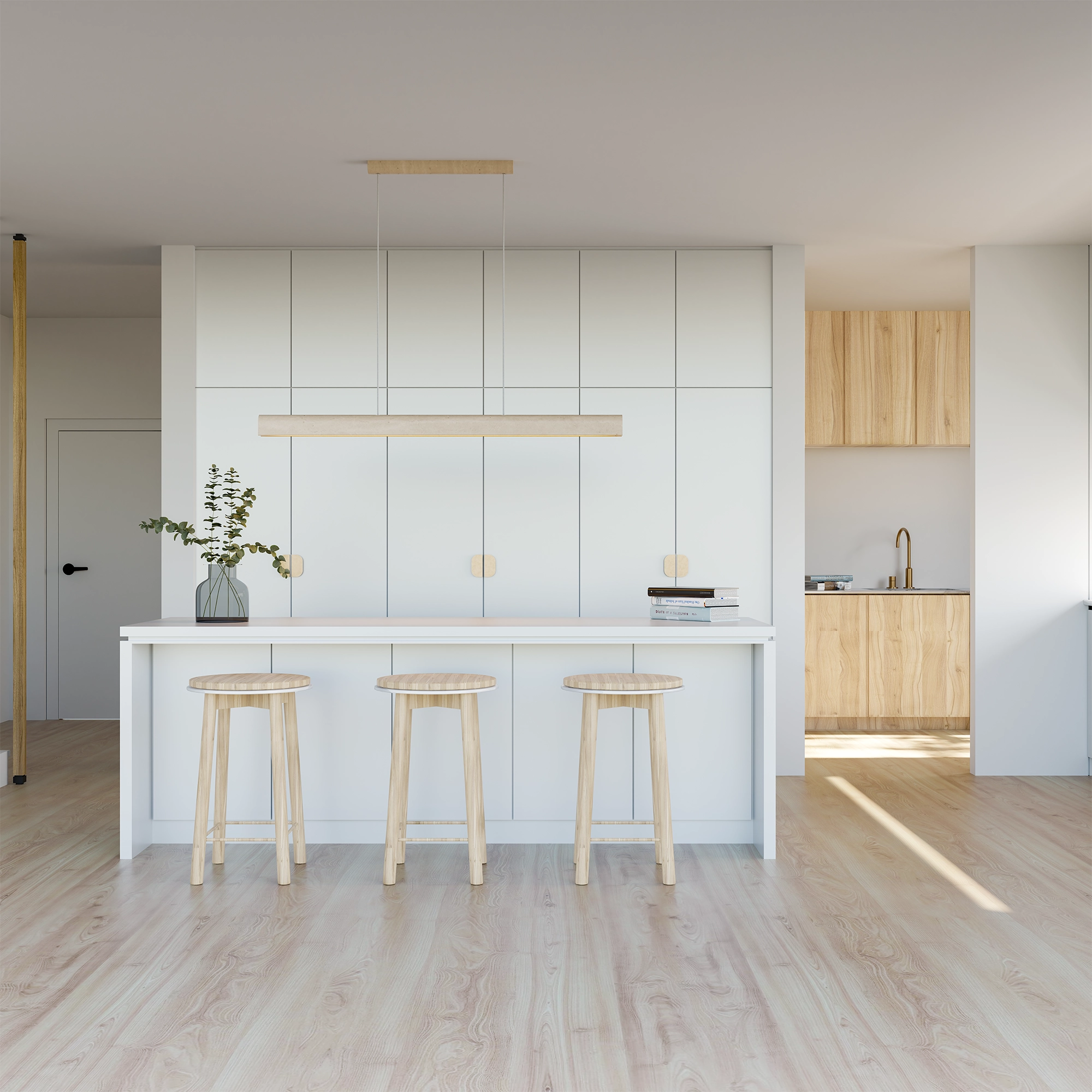 INSPIRE Crafted Travertine Pendants