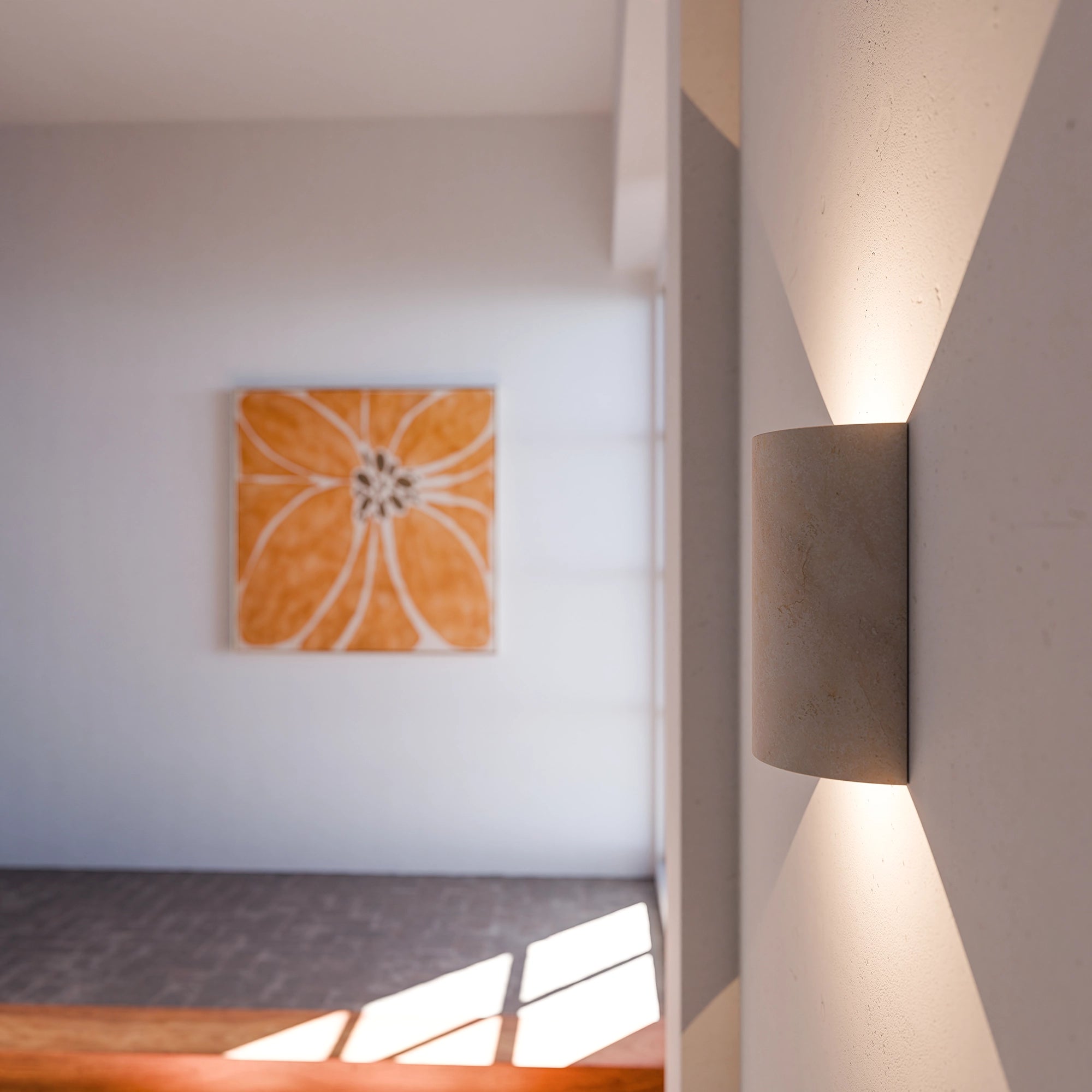 INSPIRE Crafted Travertine Wall Light