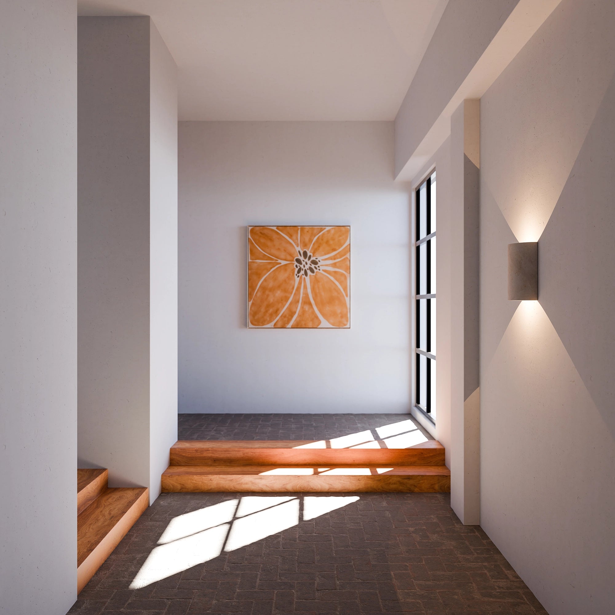 INSPIRE Crafted Travertine Wall Light