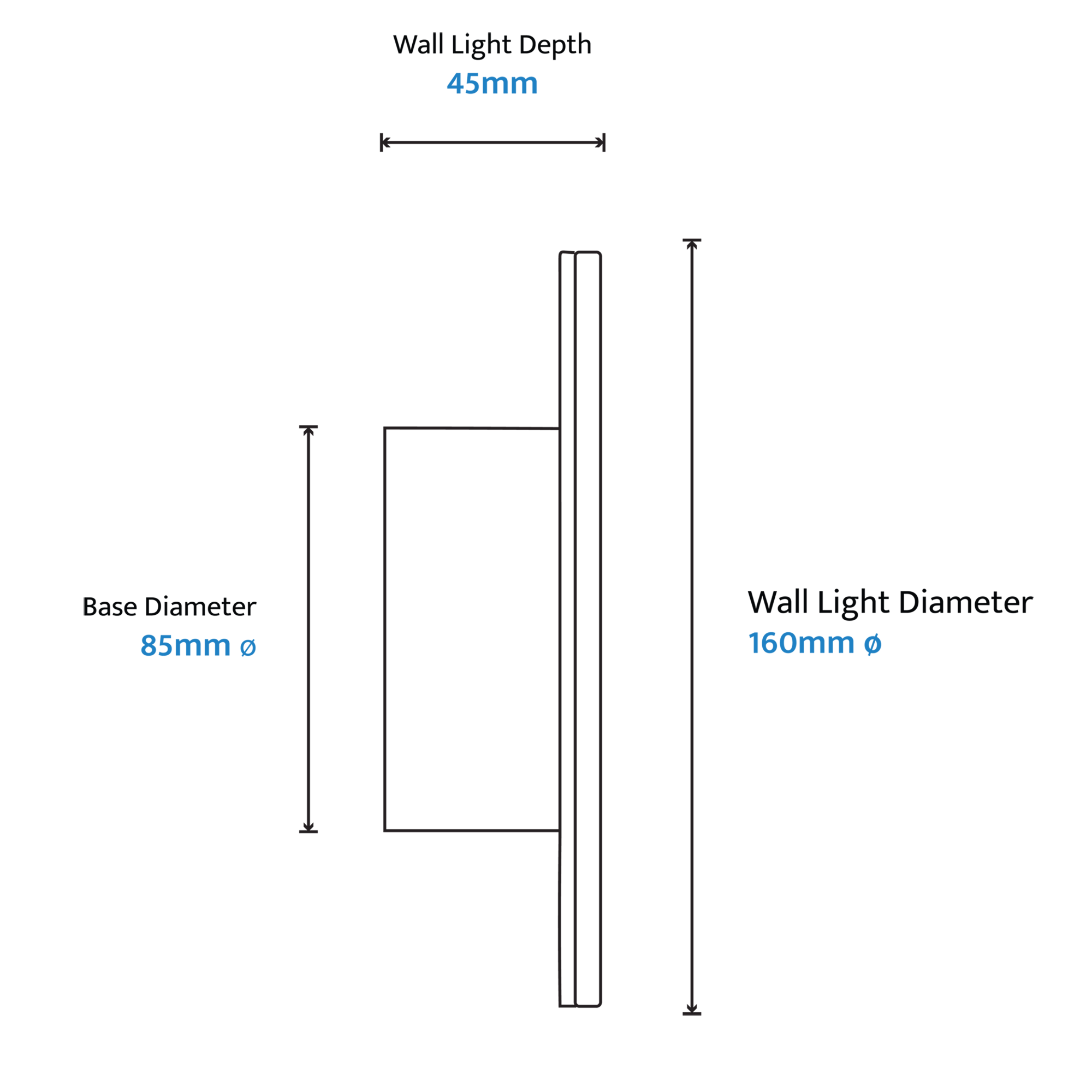 EMU Round LED Wall Lights