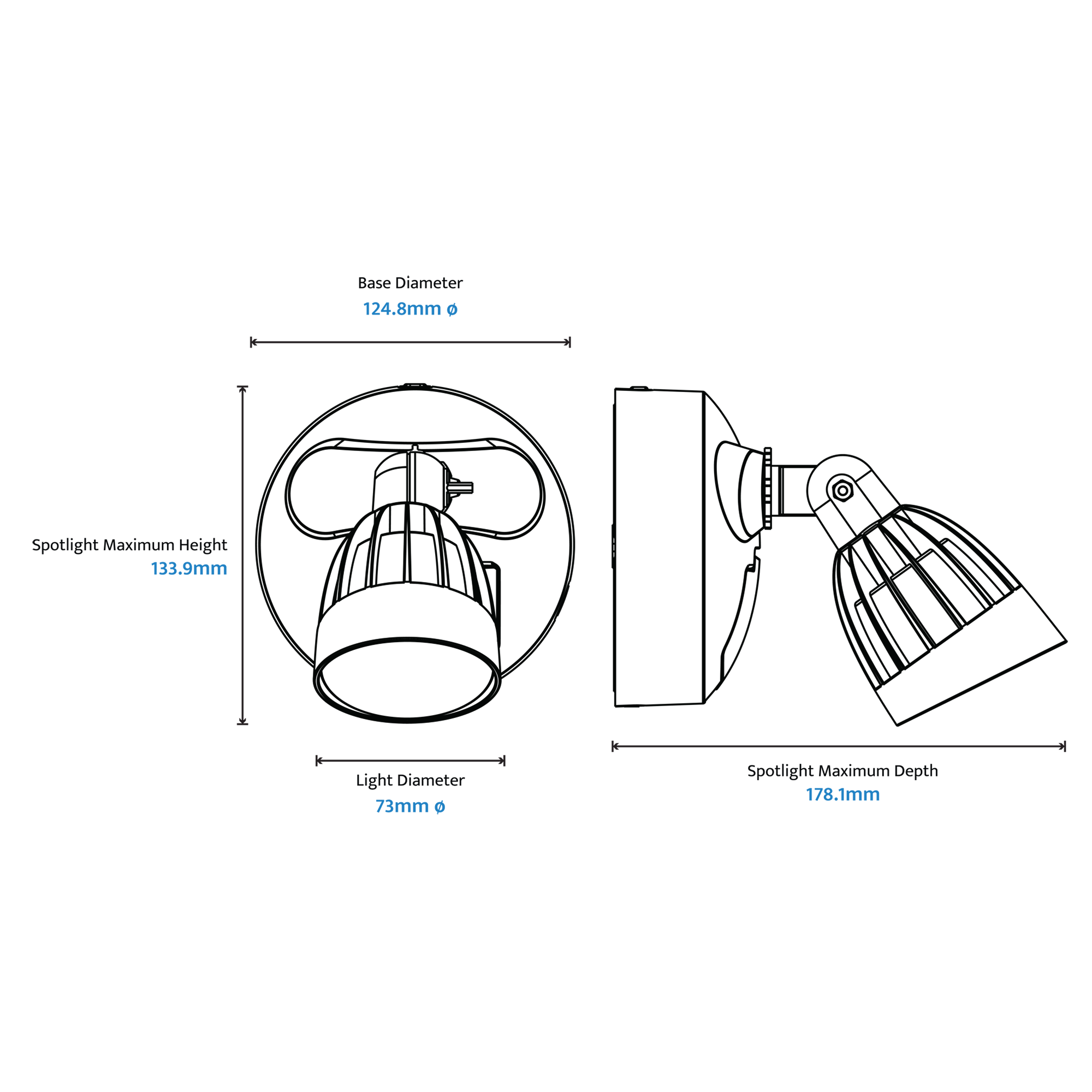 NIGHTHAWK Exterior Spotlights with\without sensor