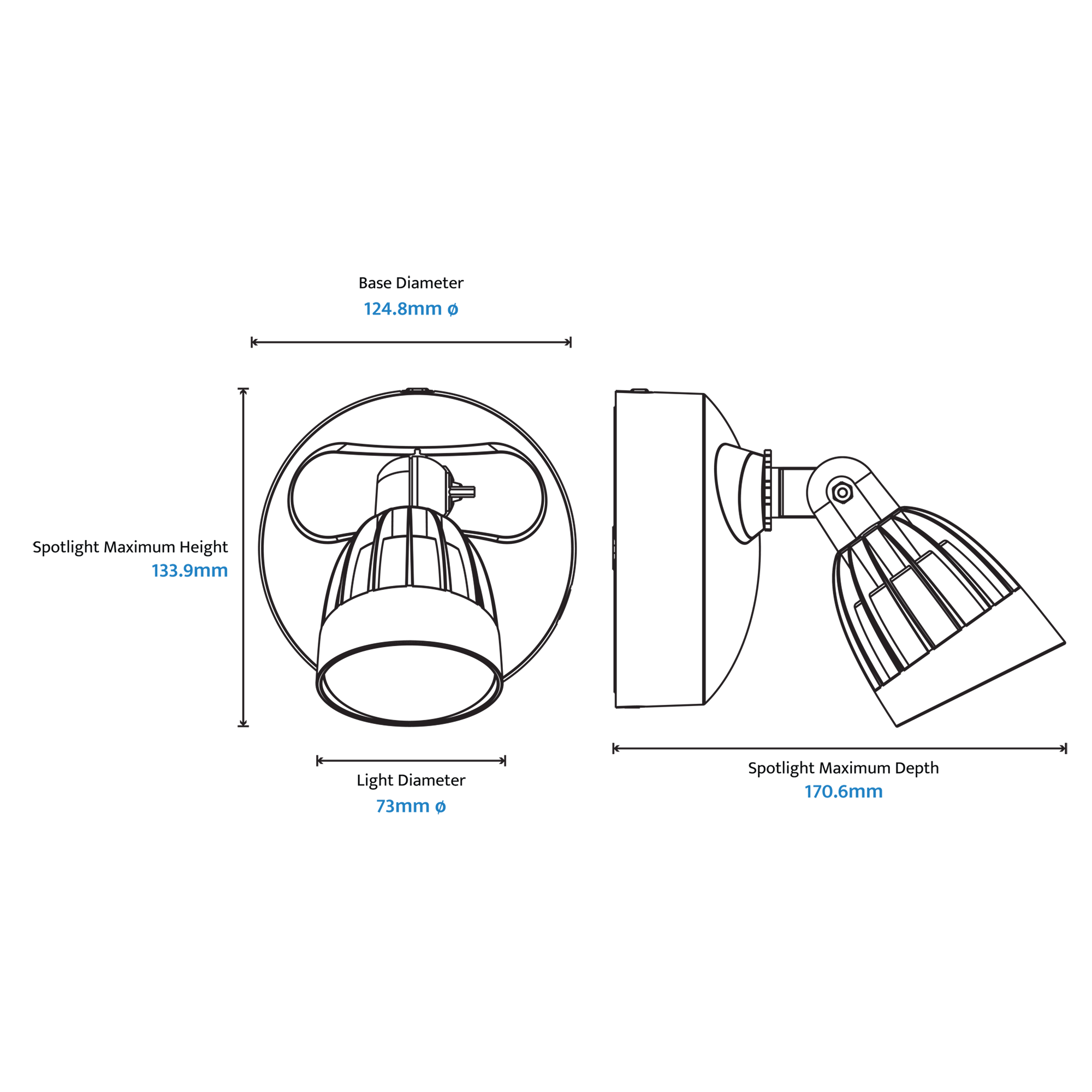 NIGHTHAWK Exterior Spotlights with\without sensor