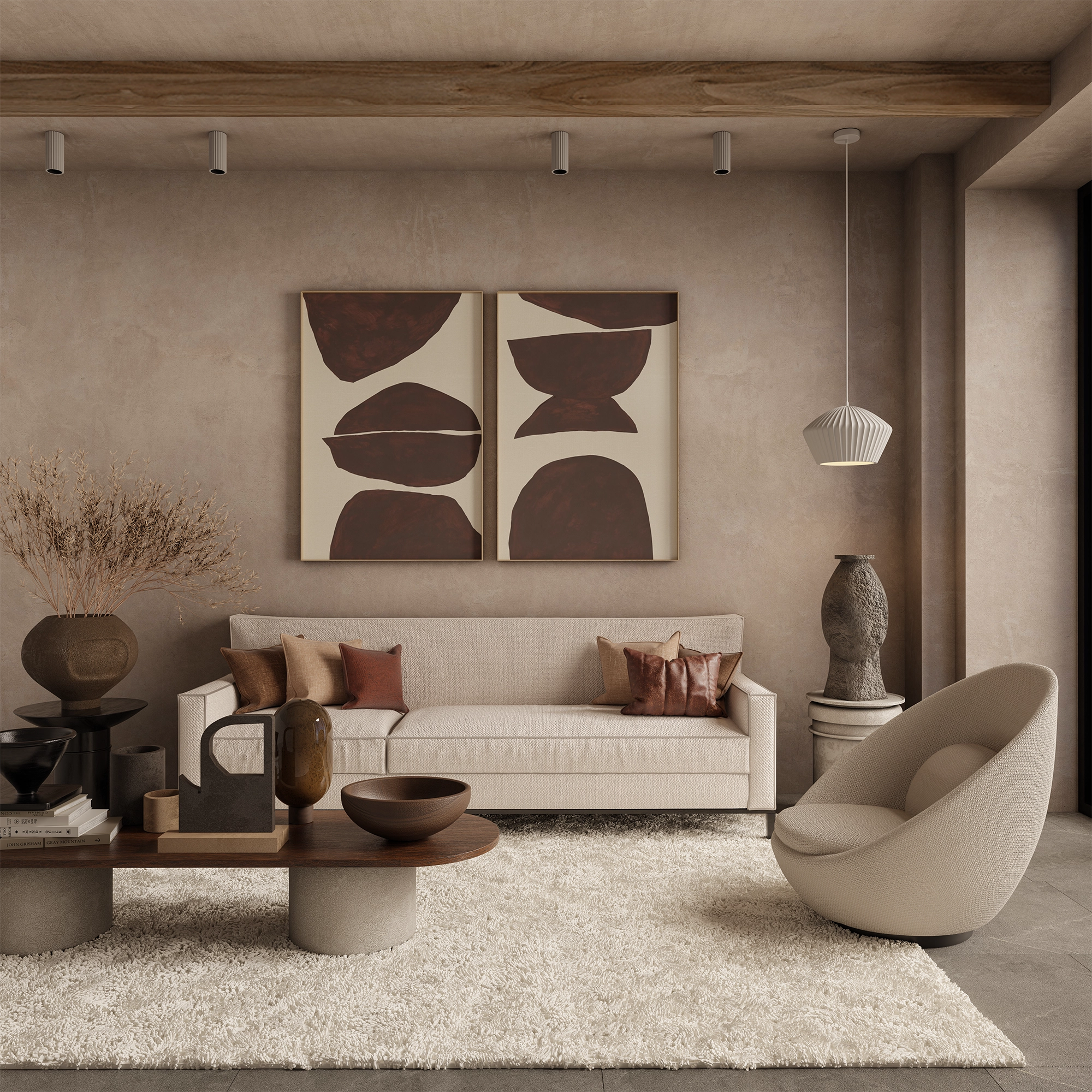 Munia Paintable Gypsum Pendants
