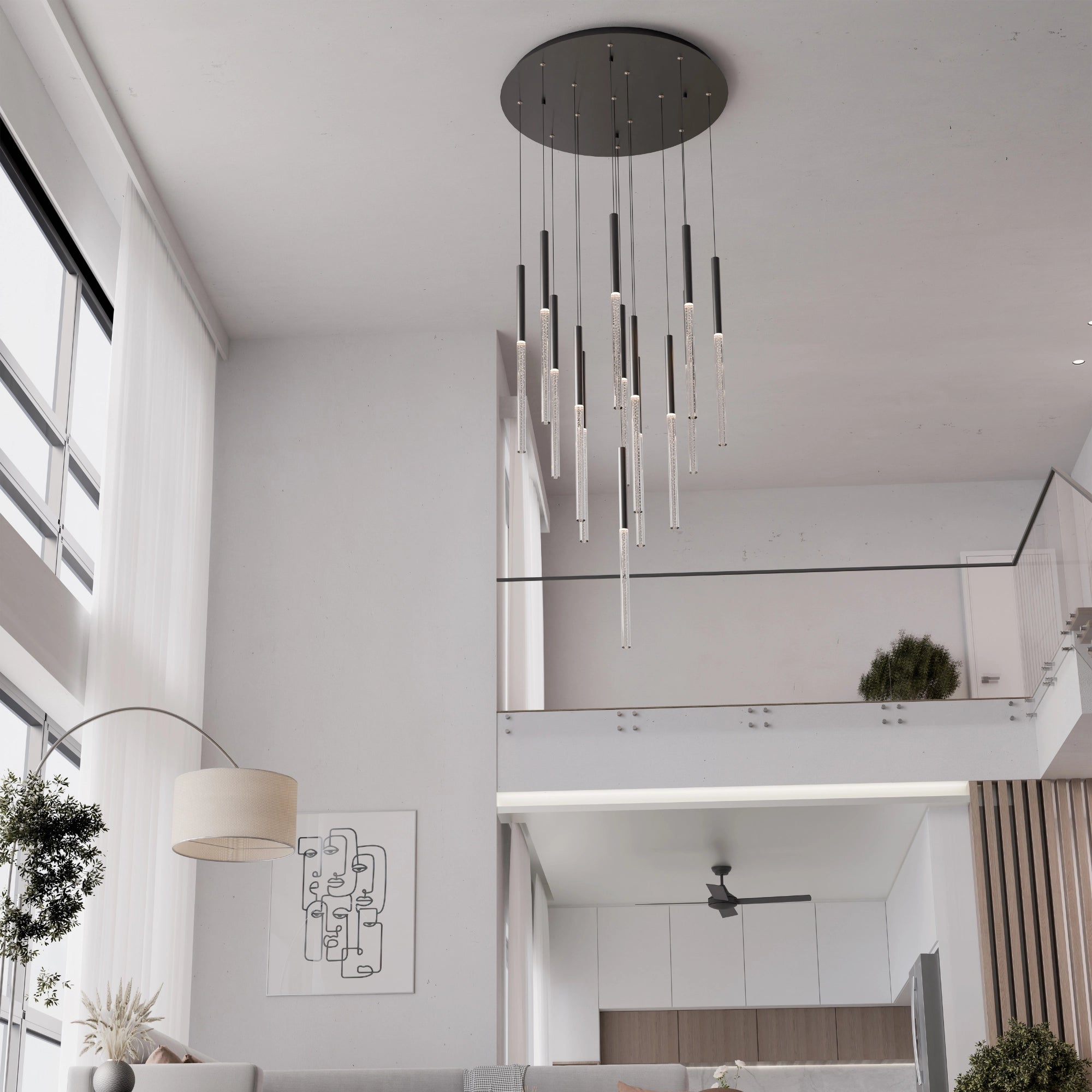 RHEA Pencil Drop LED Pendants