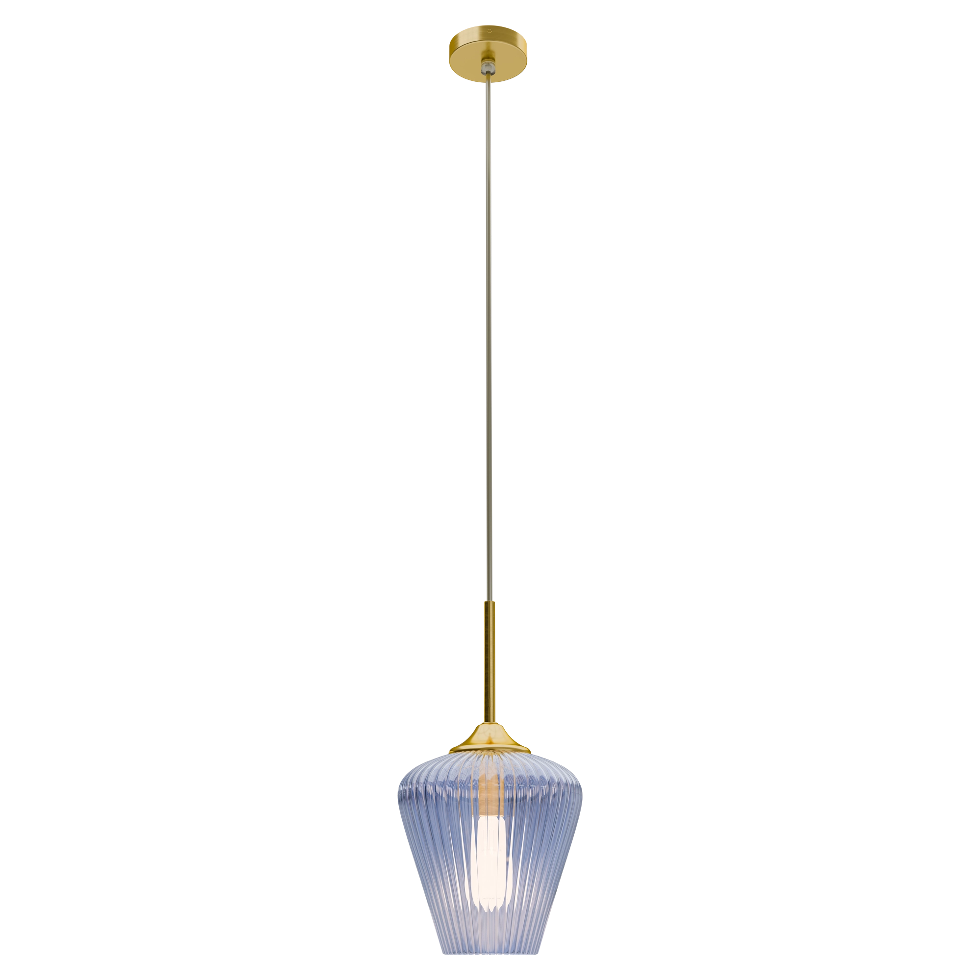 RIBBON Ribbed Glass Pendant