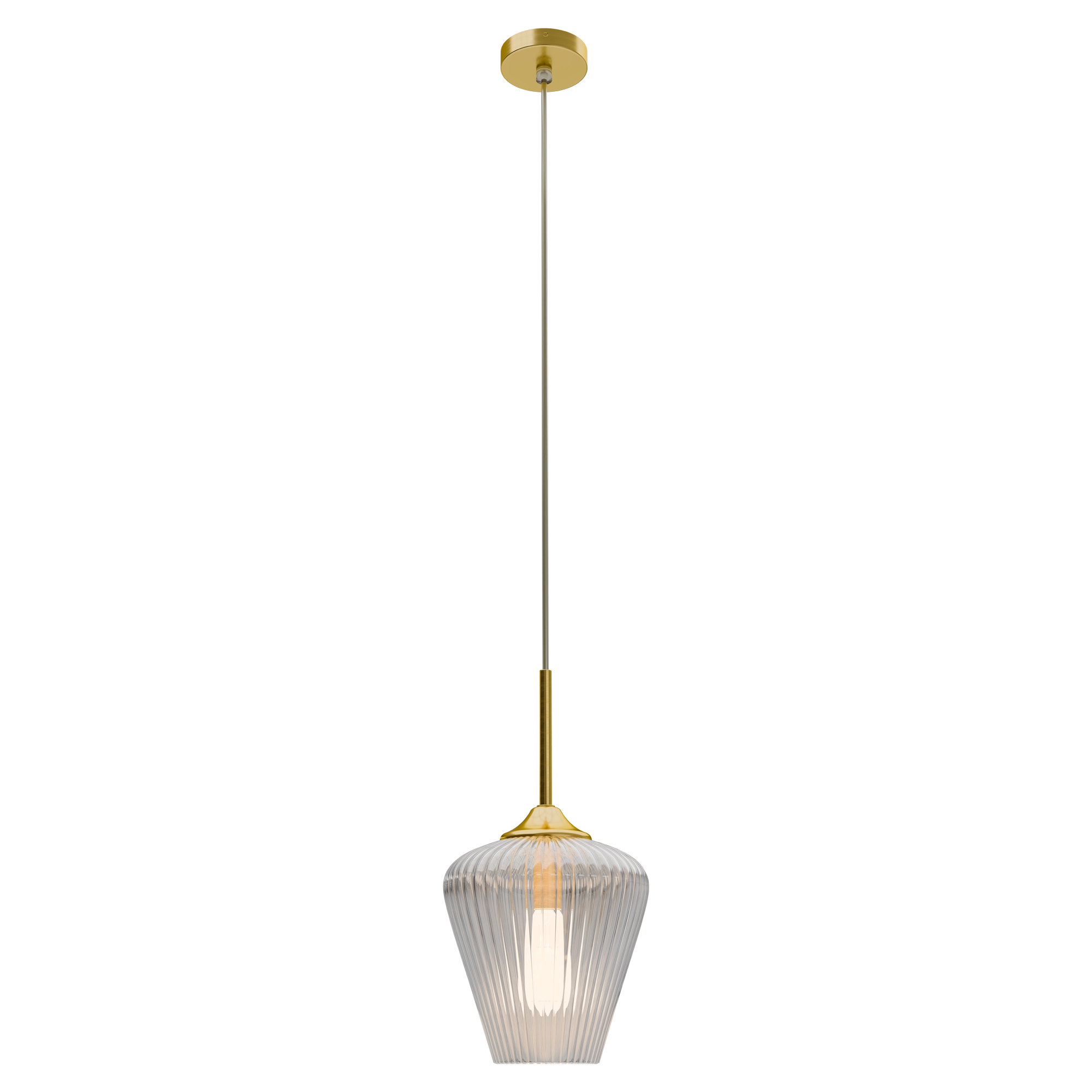 RIBBON Ribbed Glass Pendant