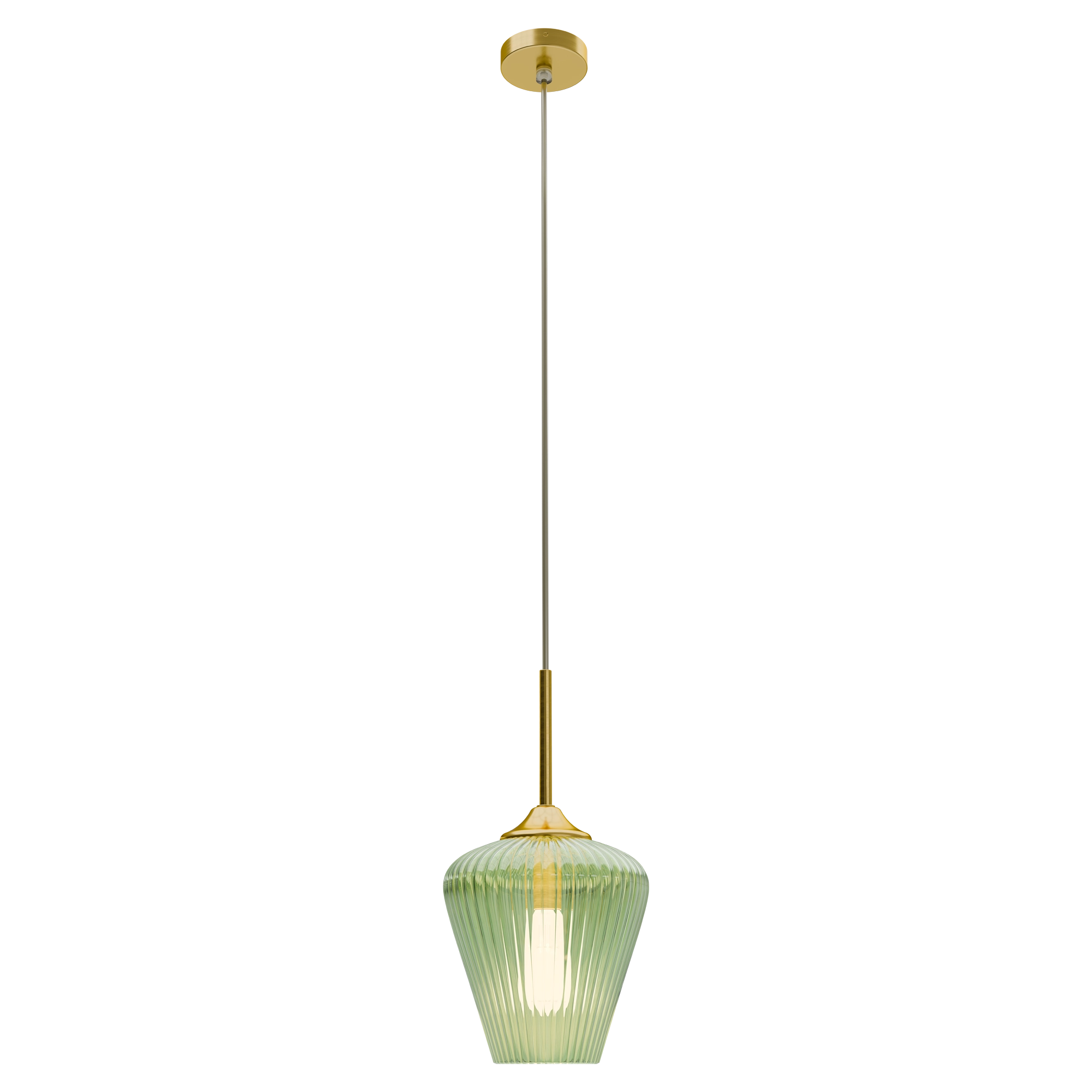 RIBBON Ribbed Glass Pendant