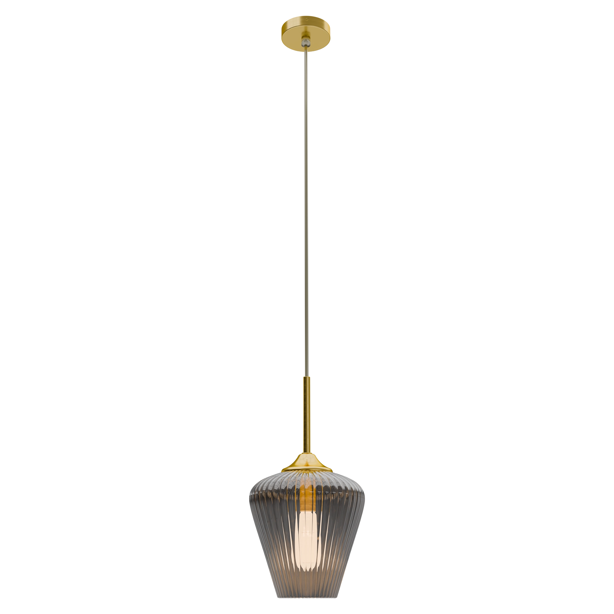 RIBBON Ribbed Glass Pendant
