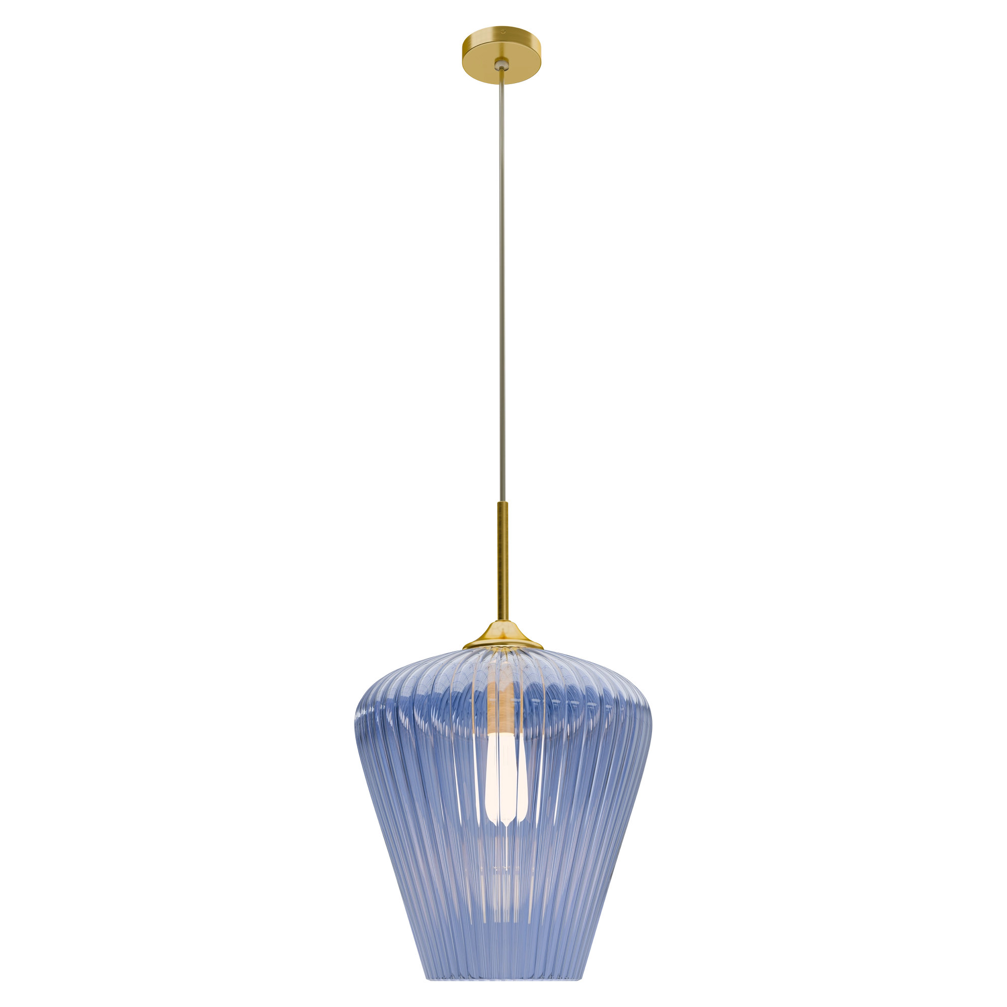 RIBBON Ribbed Glass Pendant