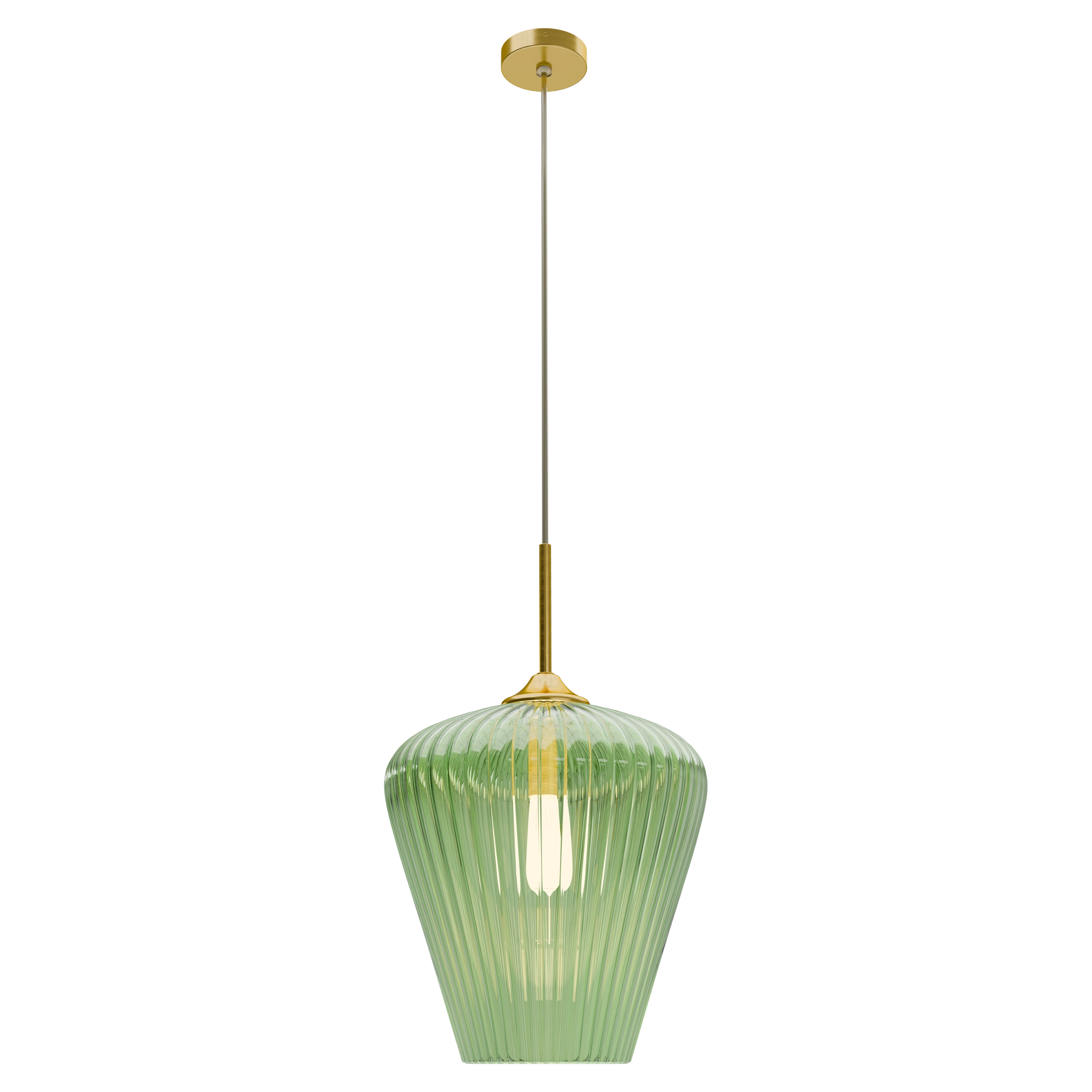 RIBBON Ribbed Glass Pendant
