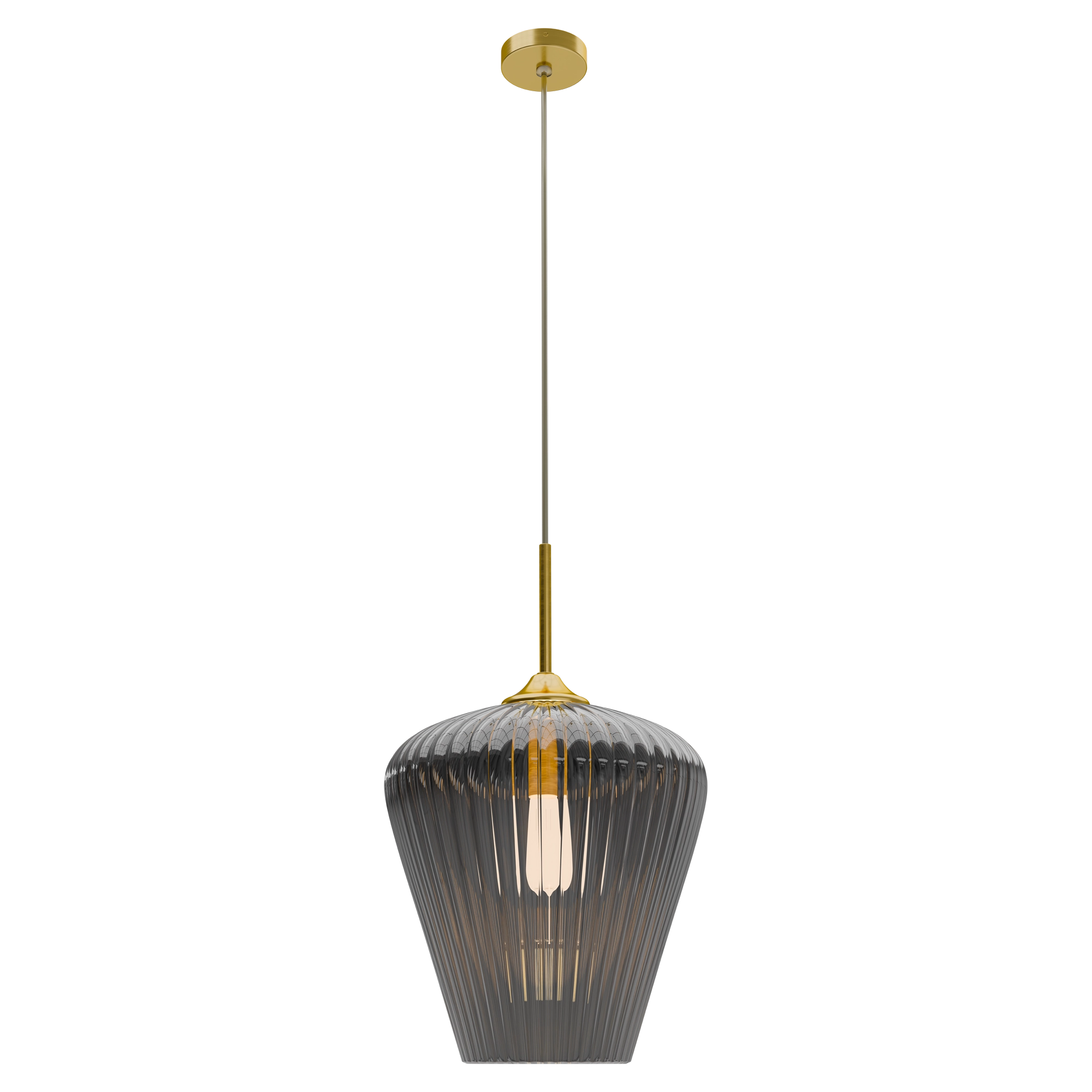 RIBBON Ribbed Glass Pendant