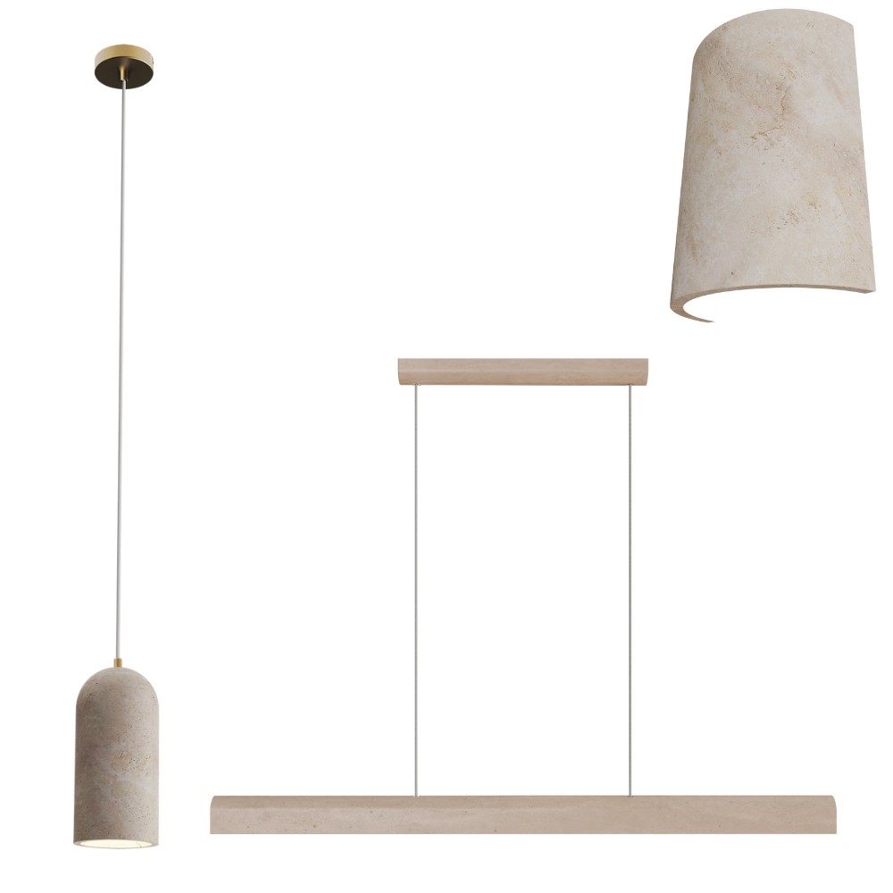 INSPIRE Crafted Travertine Wall Light