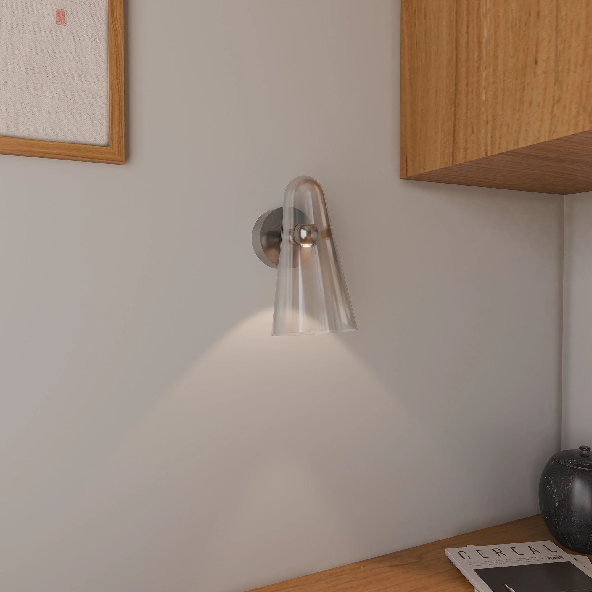 SKUA Hand Blown Glass Wall Light