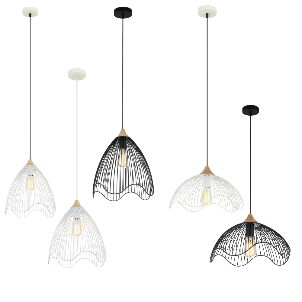 SPIAGGIA: Wavy Edge Pendant Lights