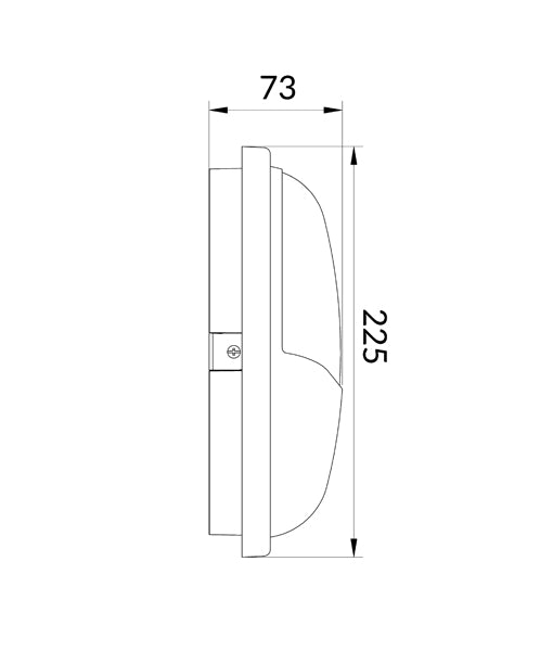 BULK Exterior Bulkhead Lights, Eyelid (Black/White)