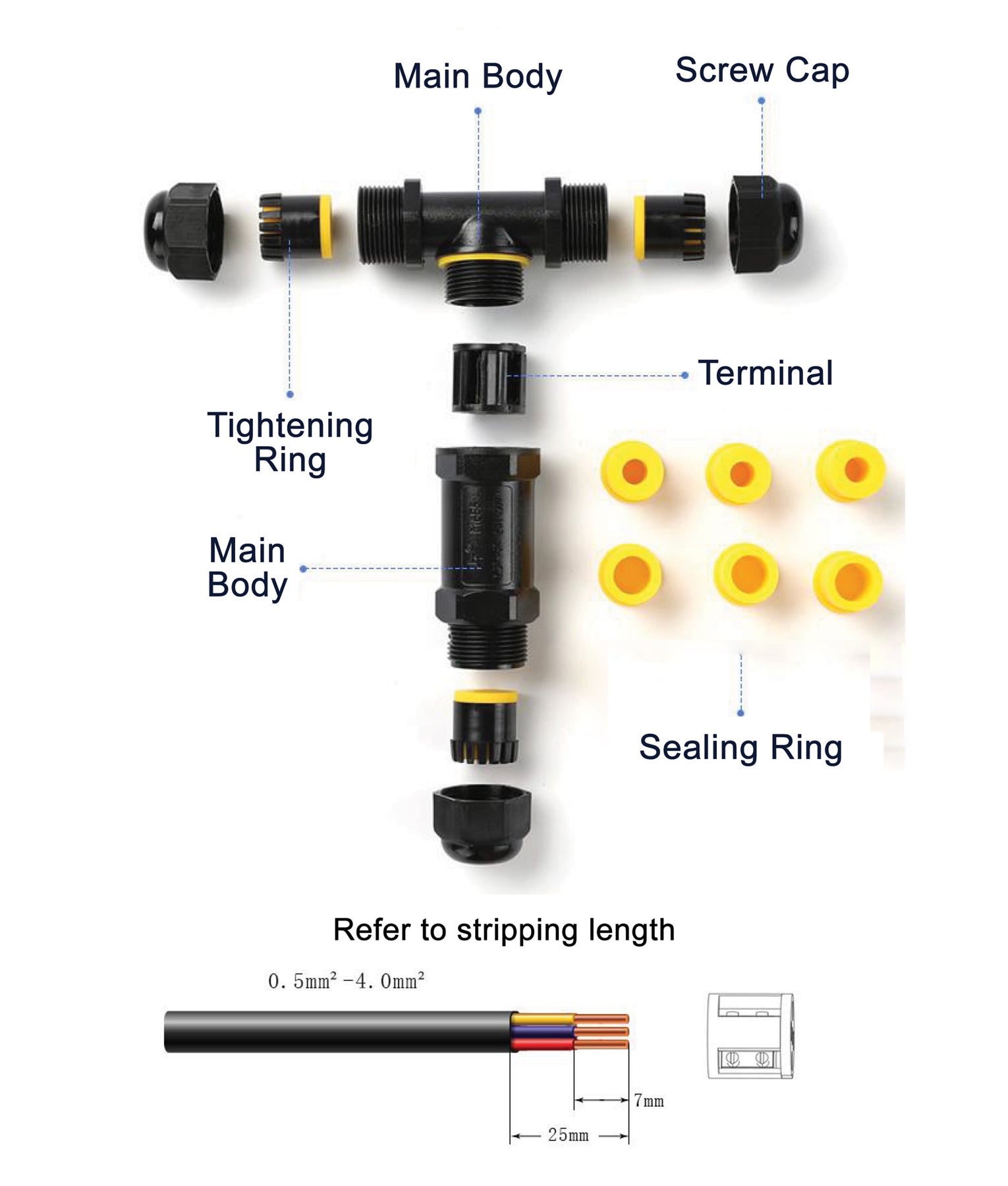 CONN Waterproof Connector