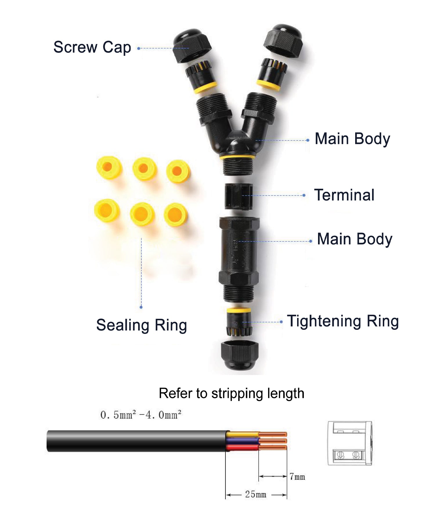 CONN Waterproof Connector