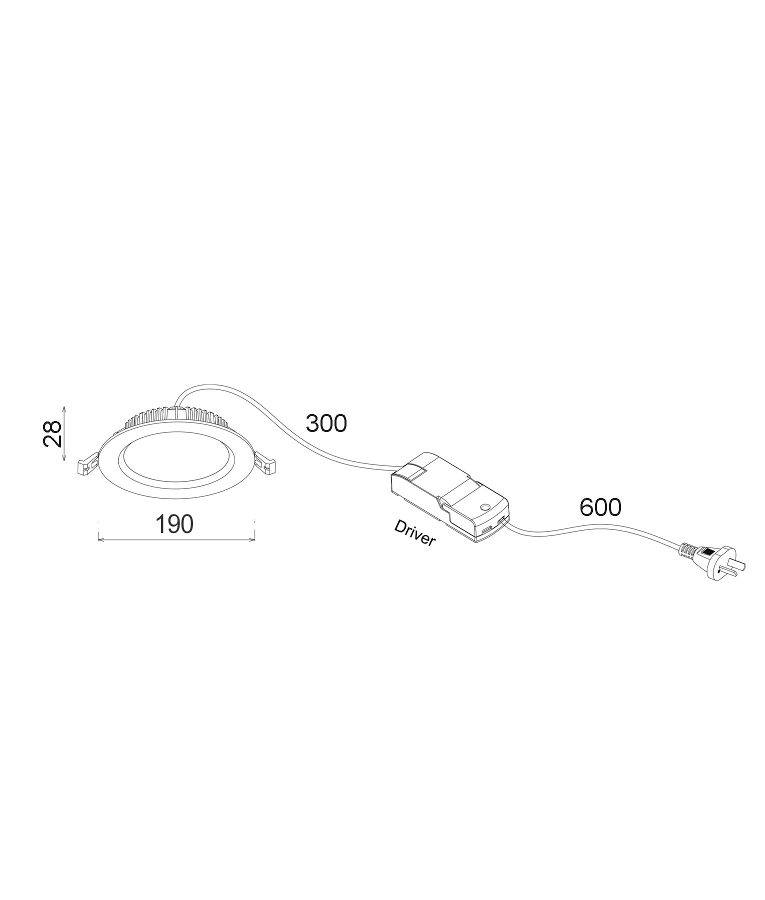 COSMOTRI Downlight, 15W LED (Tri-CCT)