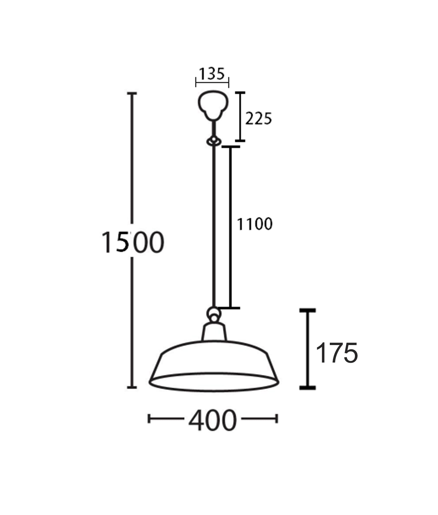 DEKSEL Pendant Light, One Light Copper Shade (Aged Copper)