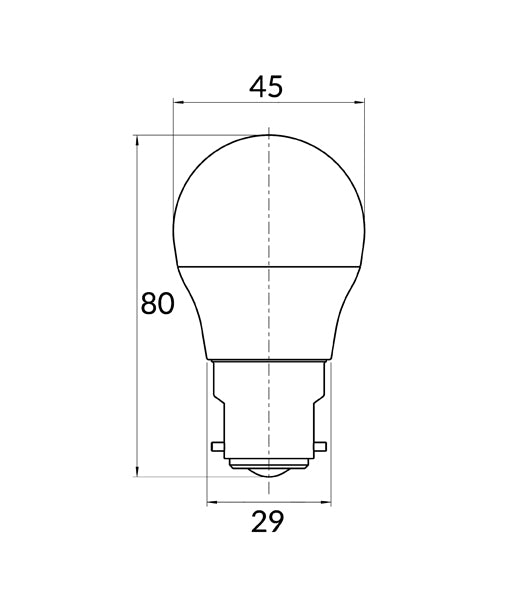 Fancy Round Light Globe, 3W LED (Cool White, Daylight)