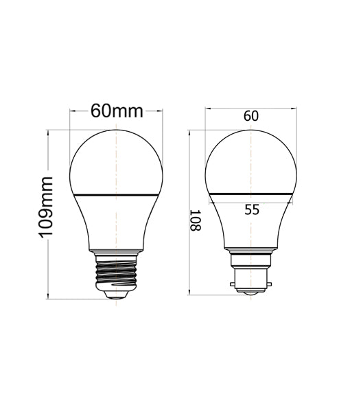 GLS Dimmable Light Globe, 10W LED (Frosted Cool White)