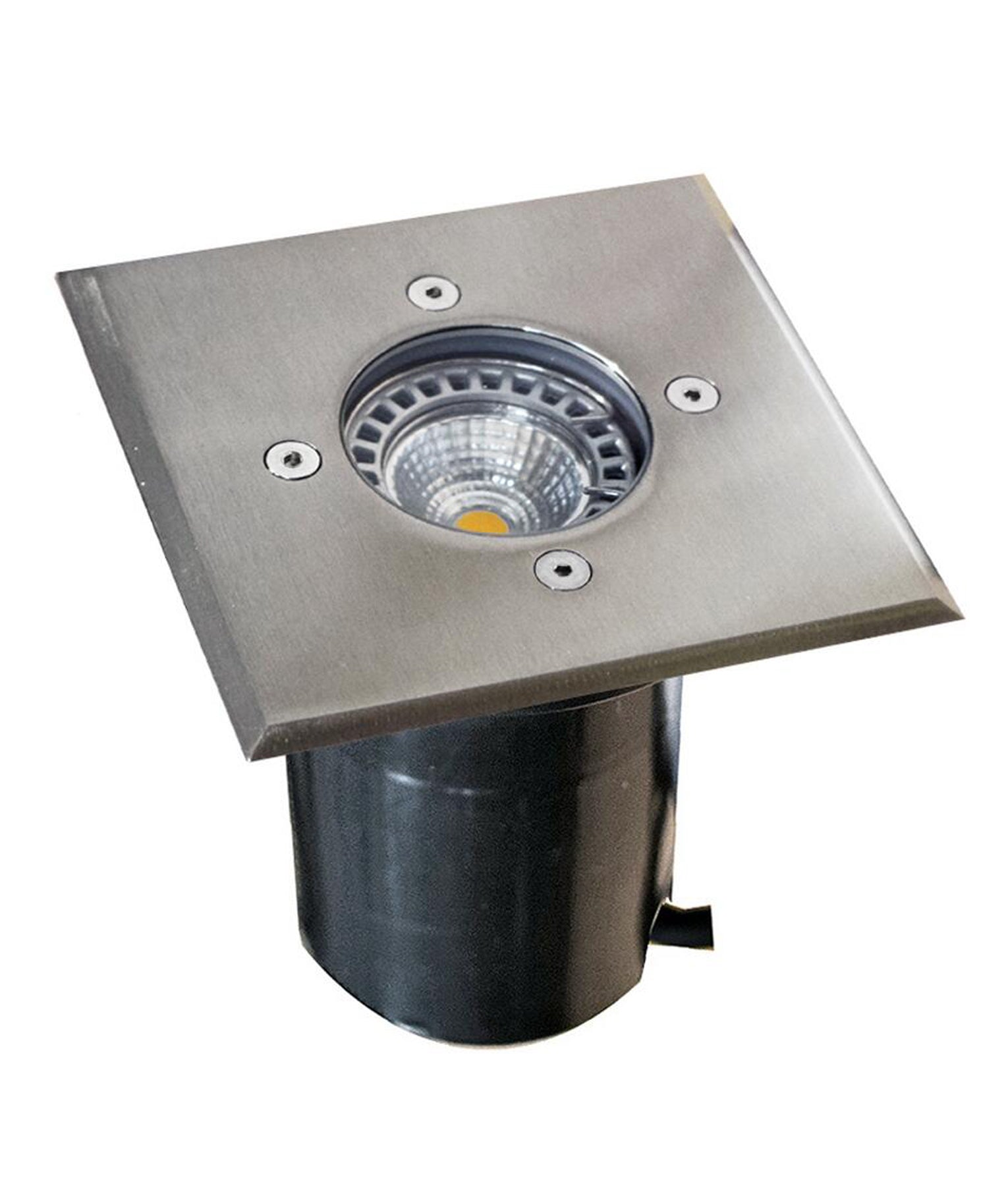 MR16 Exterior Inground Light, Large Faceplate (Stainless Steel)