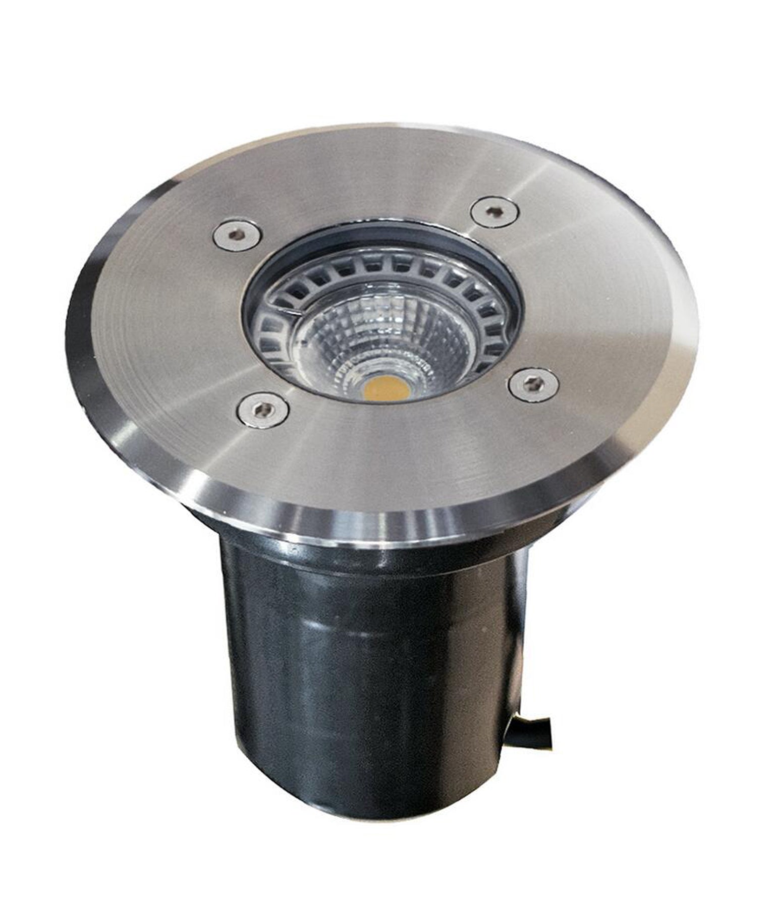 MR16 Exterior Inground Light, Large Faceplate (Stainless Steel)