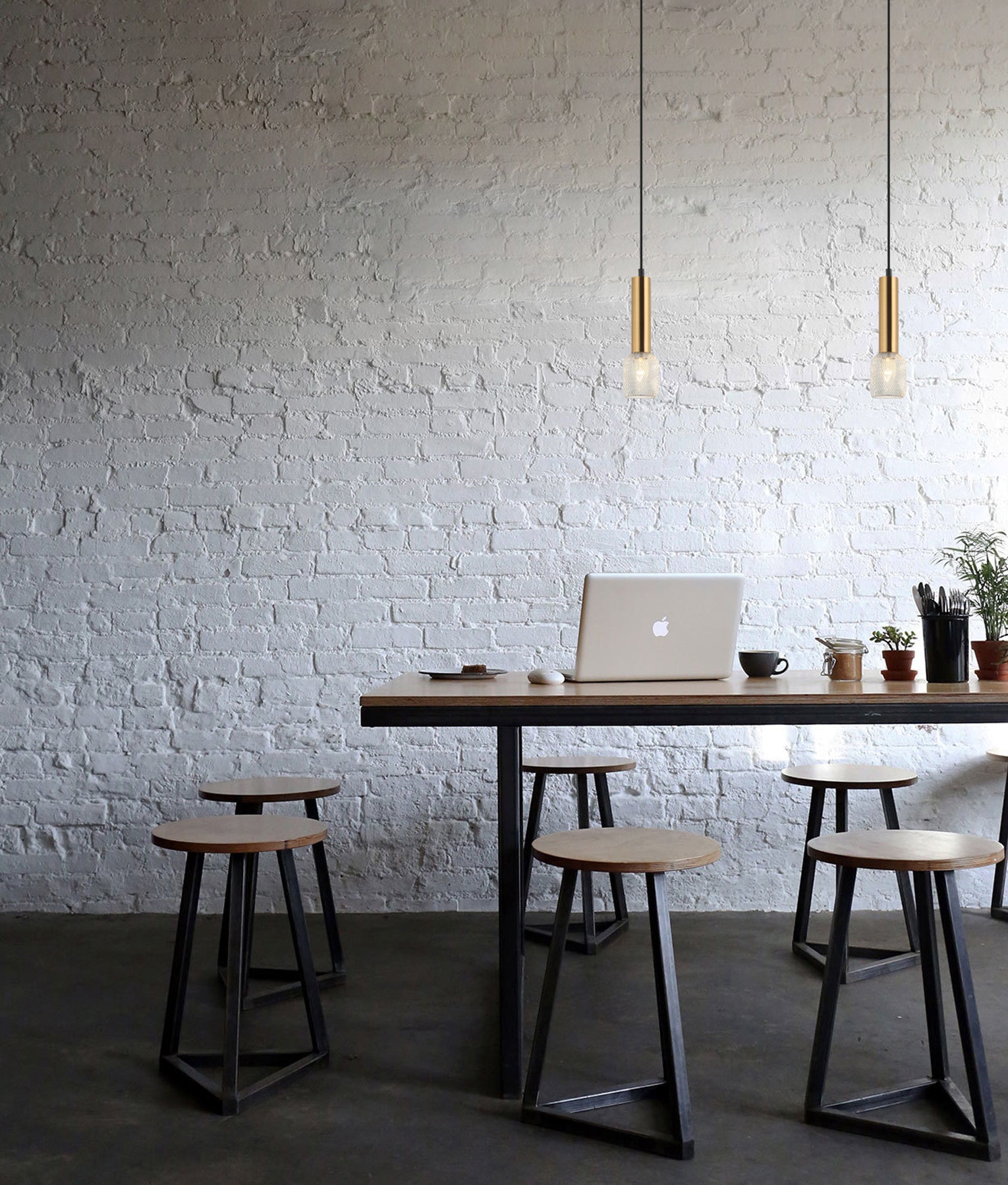 MIKRO Pendant Lights (Matt Black, Brass Mesh/Antique Brass, Chrome Mesh)