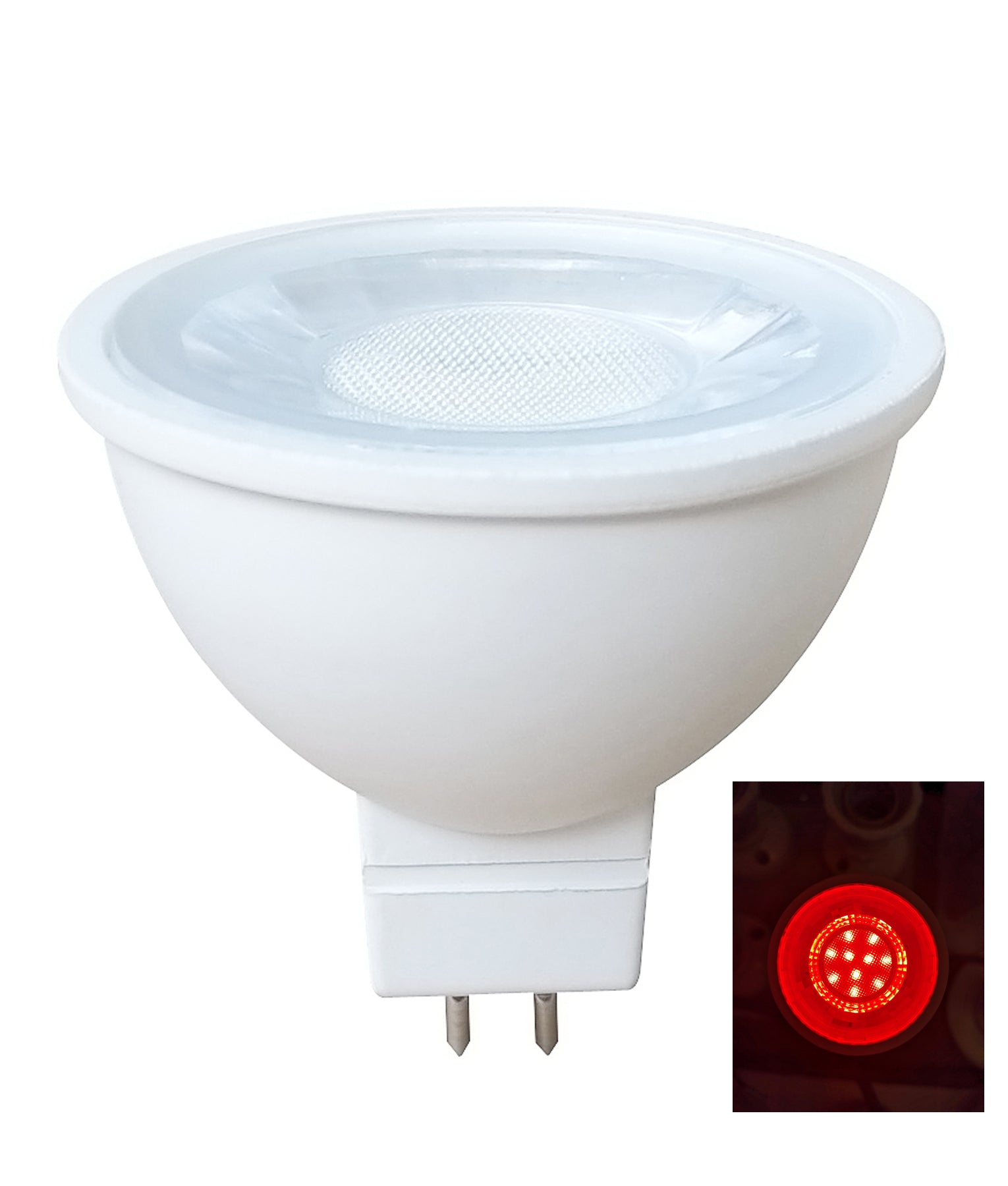 MR16 Coloured Globe, 5W LED (Blue/Green/Red)