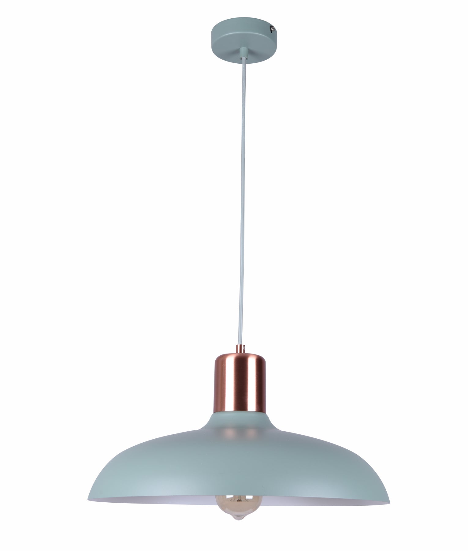 PASTEL Pendant Light, Scandinavian Dome (Black/White/Pink/Grey/Green/Blue/Yellow)