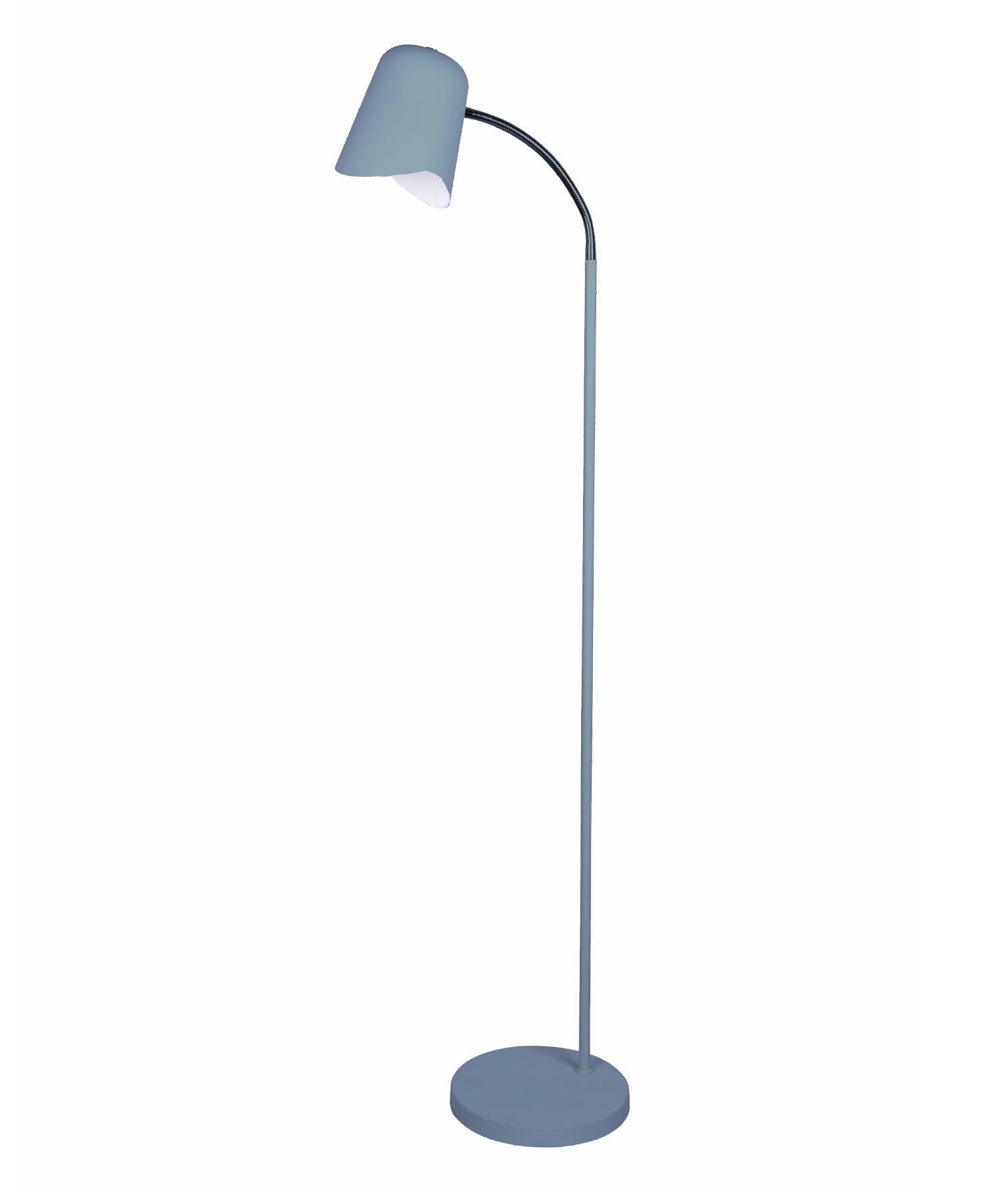 PASTEL Floor Lamp, Metal Shade (White/Black/Pink/Grey/Green/Blue/Yellow)